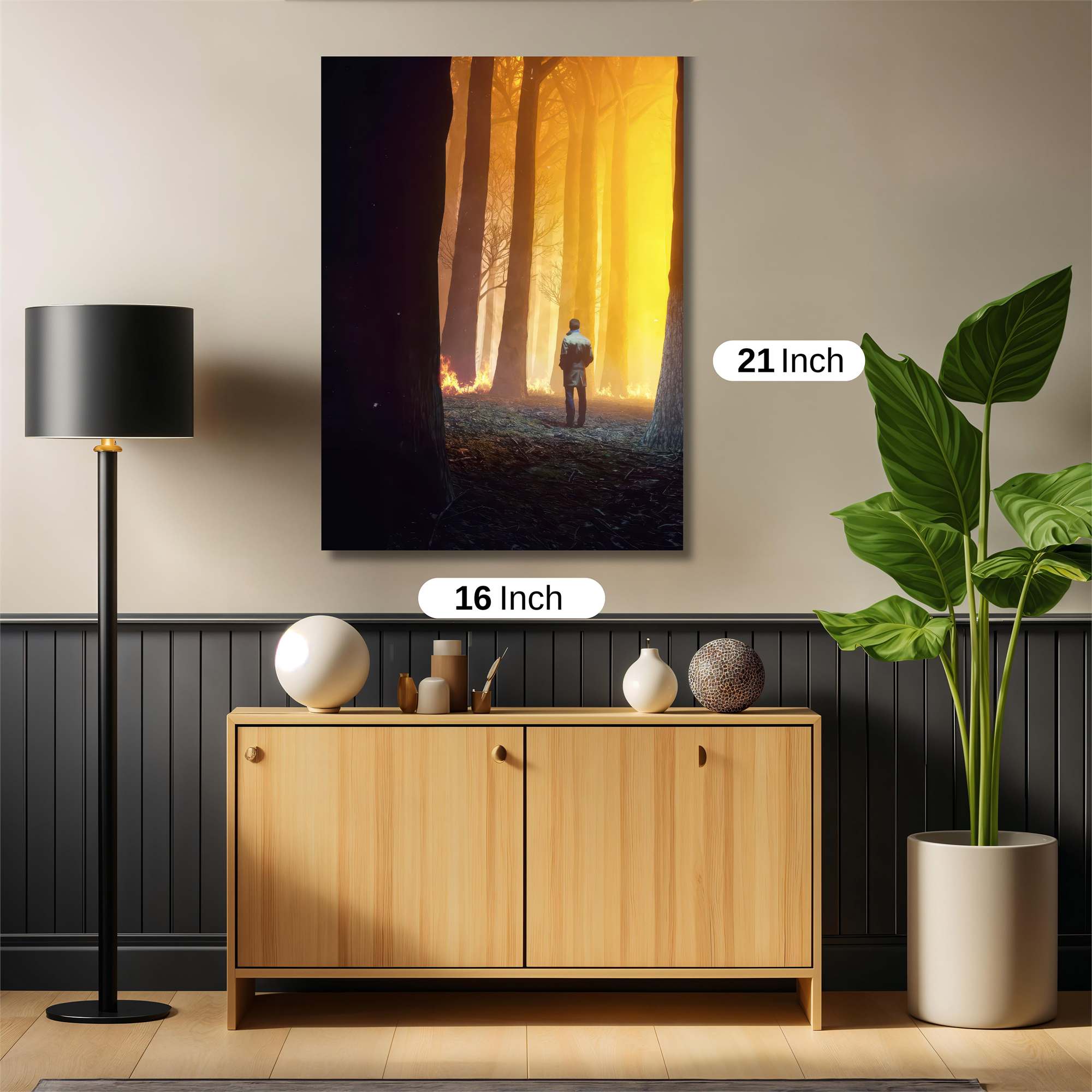 Forest Blaze Safe Wall Magnetic / M