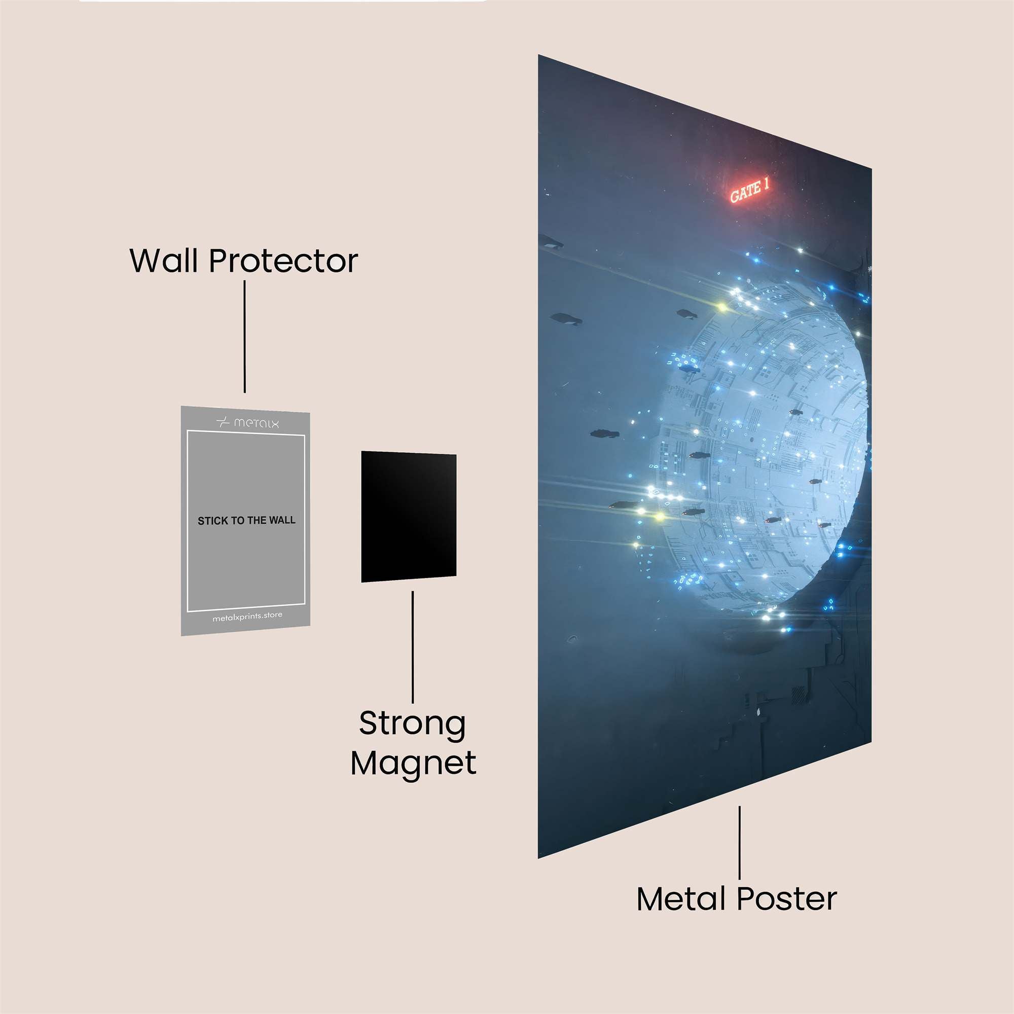 Portal Enigma Safe Wall Magnetic / M