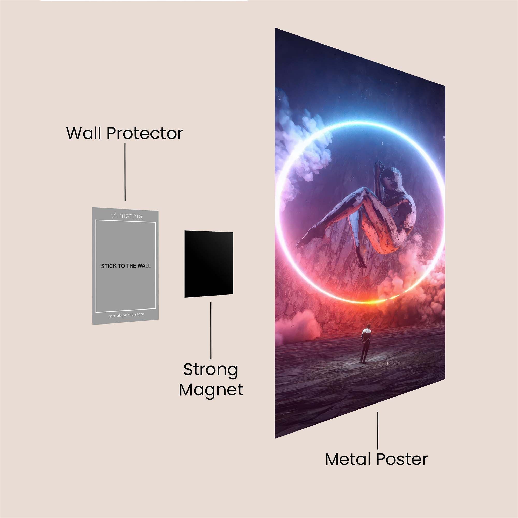 Cosmic Serenity Safe Wall Magnetic / M