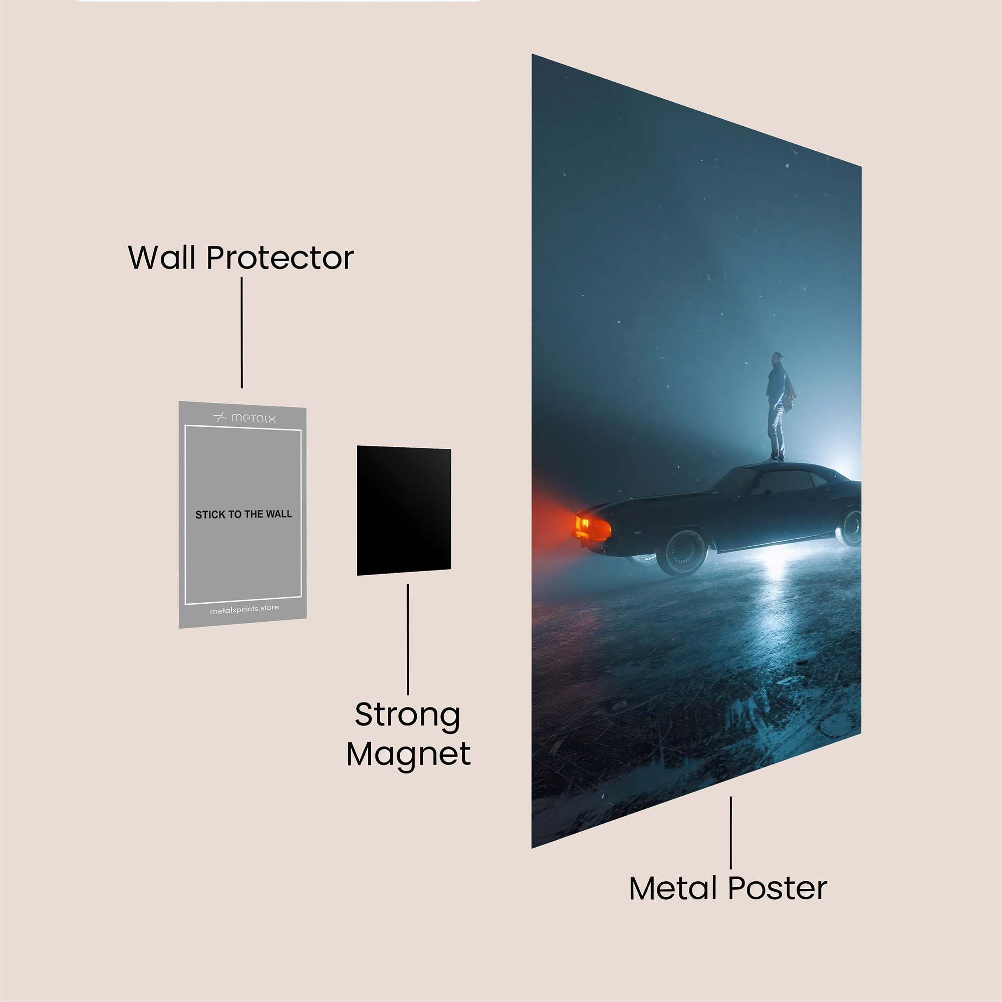 Night Drifter Safe Wall Magnetic / M