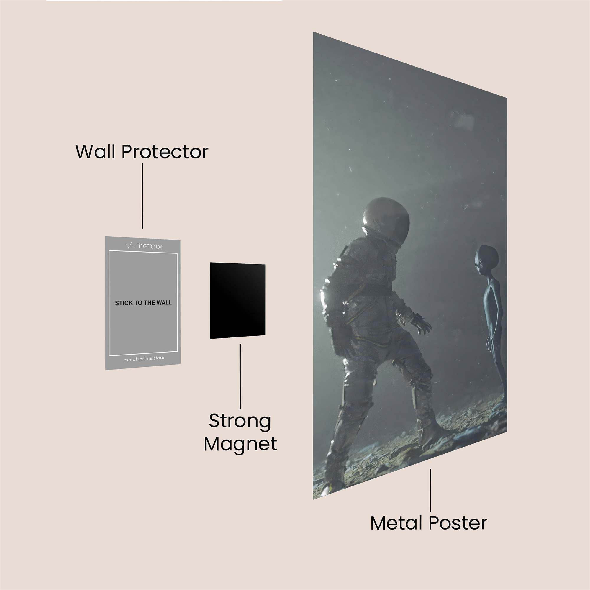 Alien Encounter Safe Wall Magnetic / M