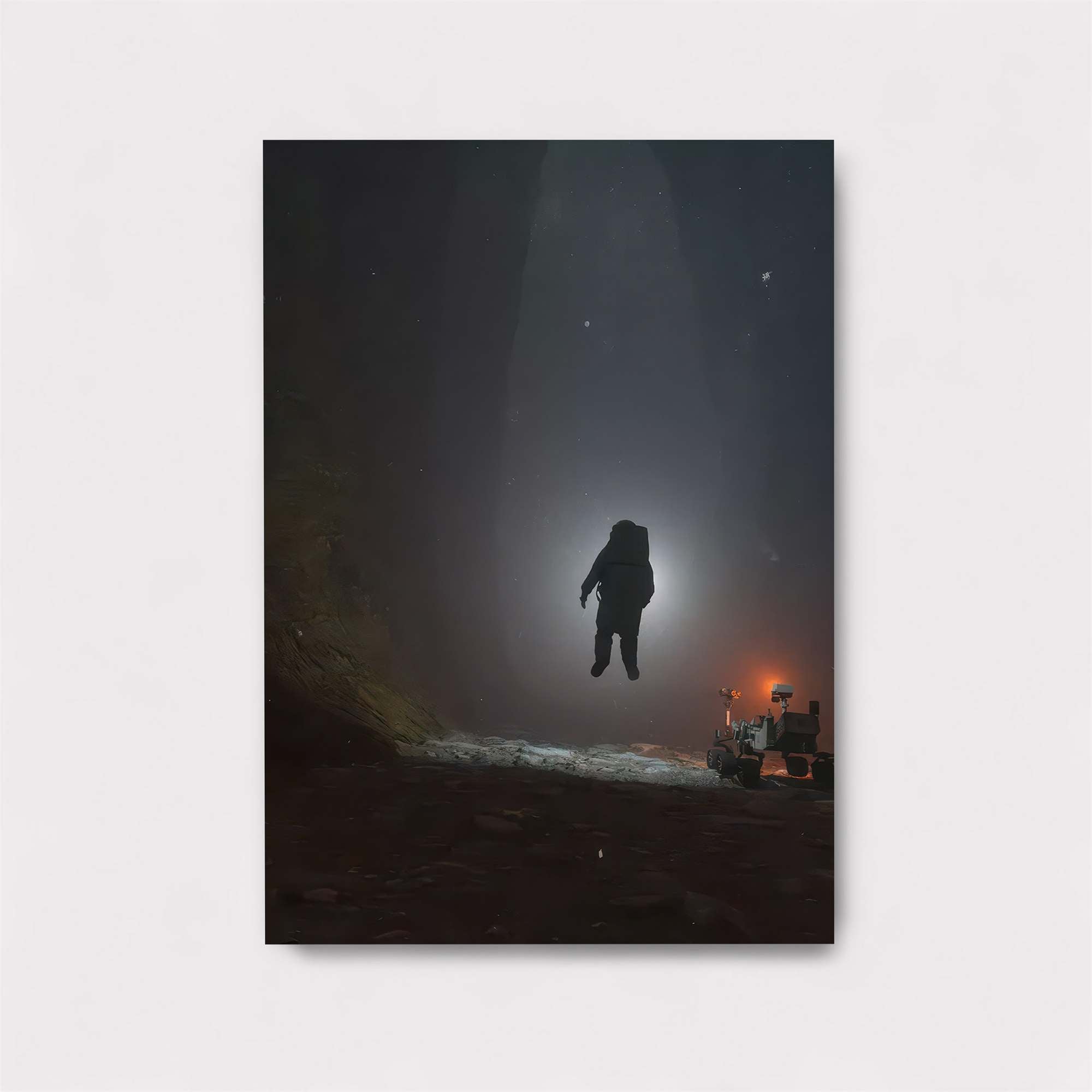 Astronaut Drifting Safe Wall Magnetic / M