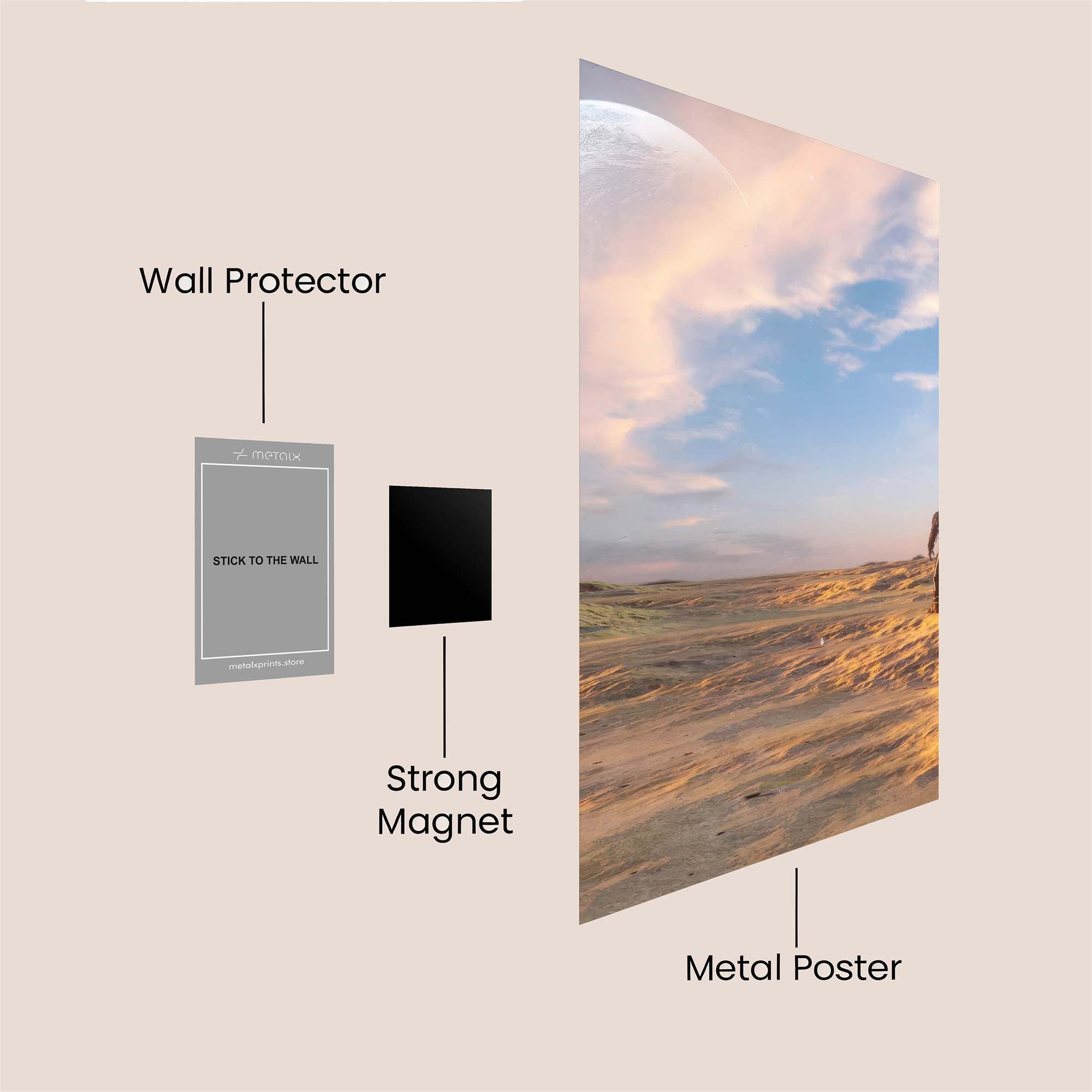 Lunar Serenity Safe Wall Magnetic / M