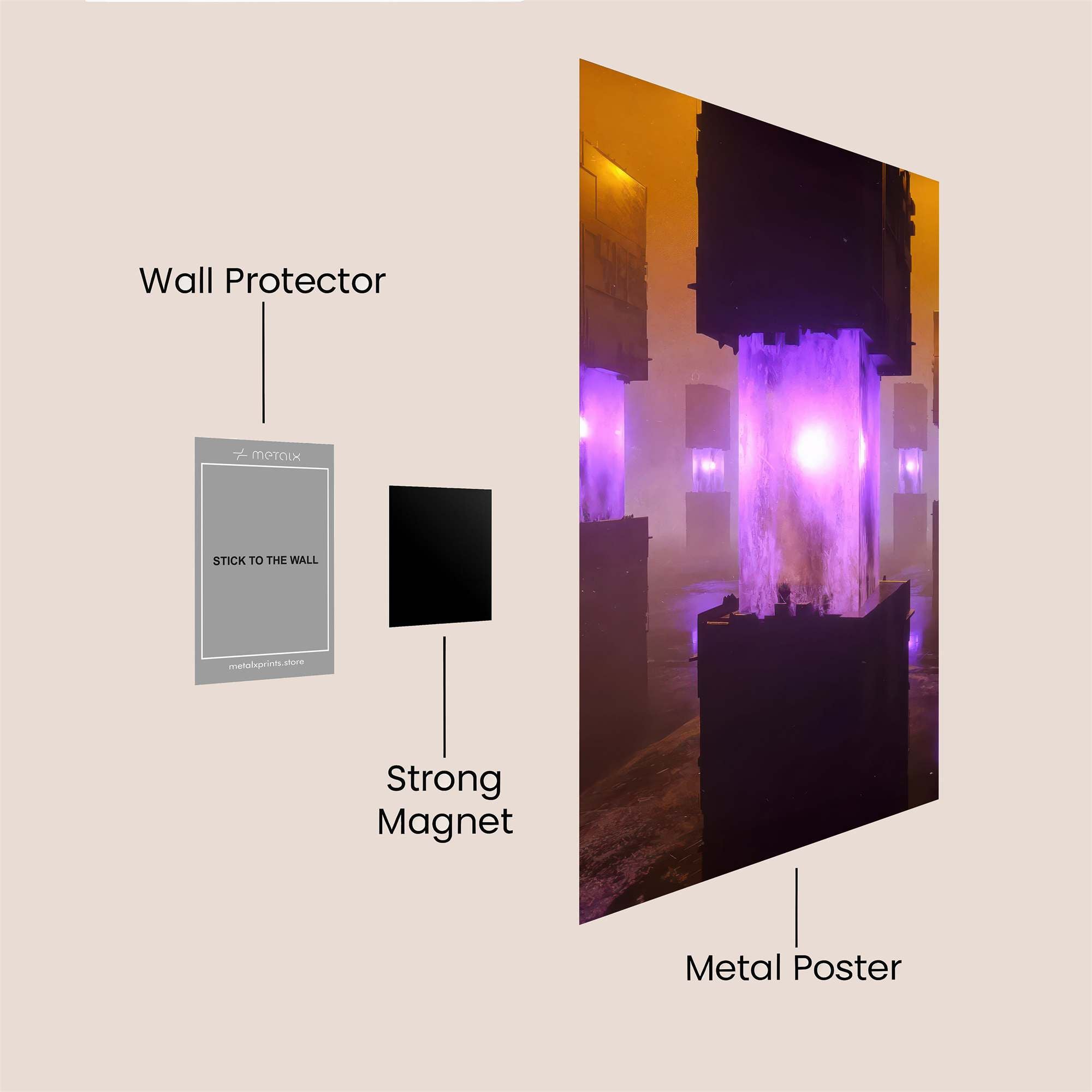 Monoliths Mystique Safe Wall Magnetic / M