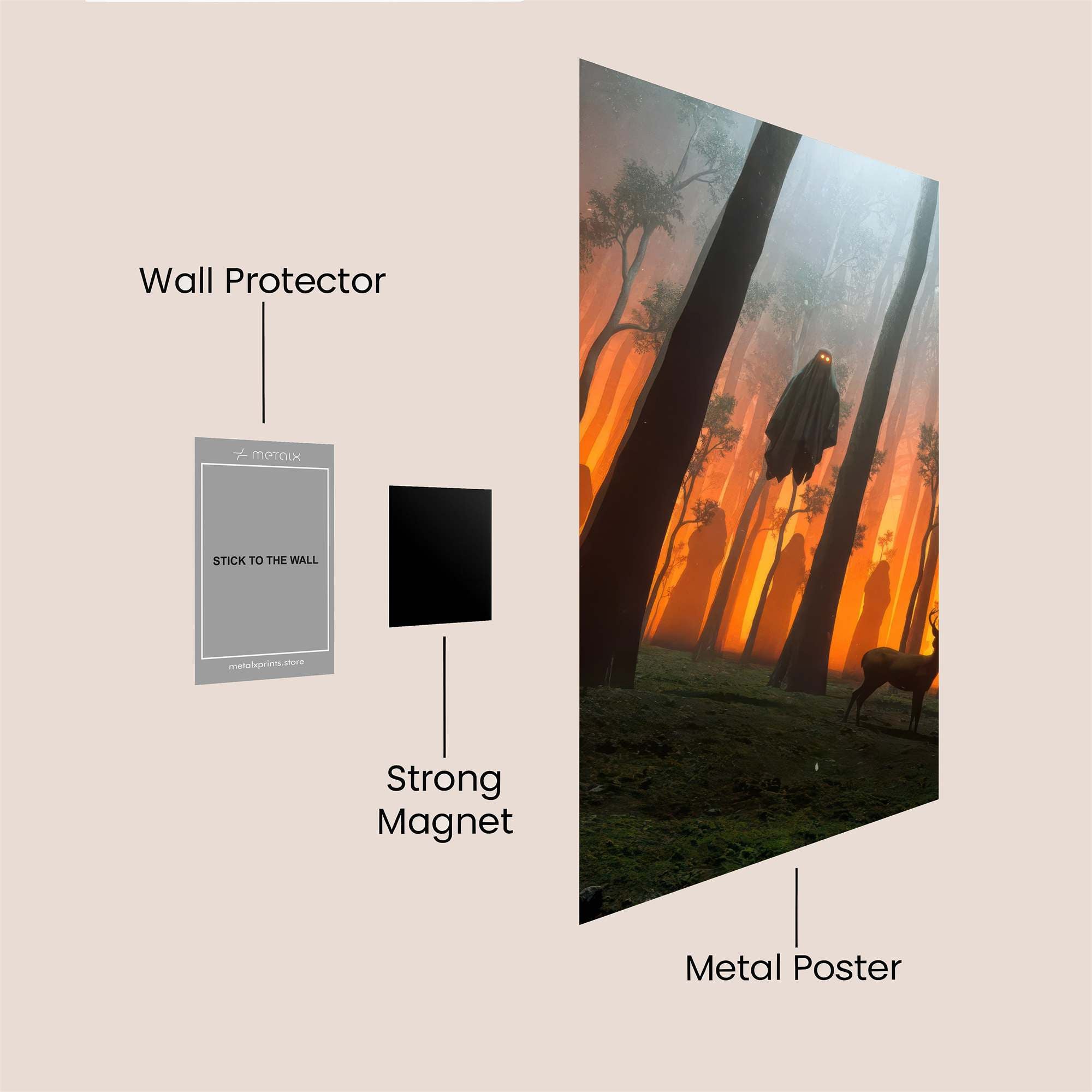 Forest Phantom Safe Wall Magnetic / M