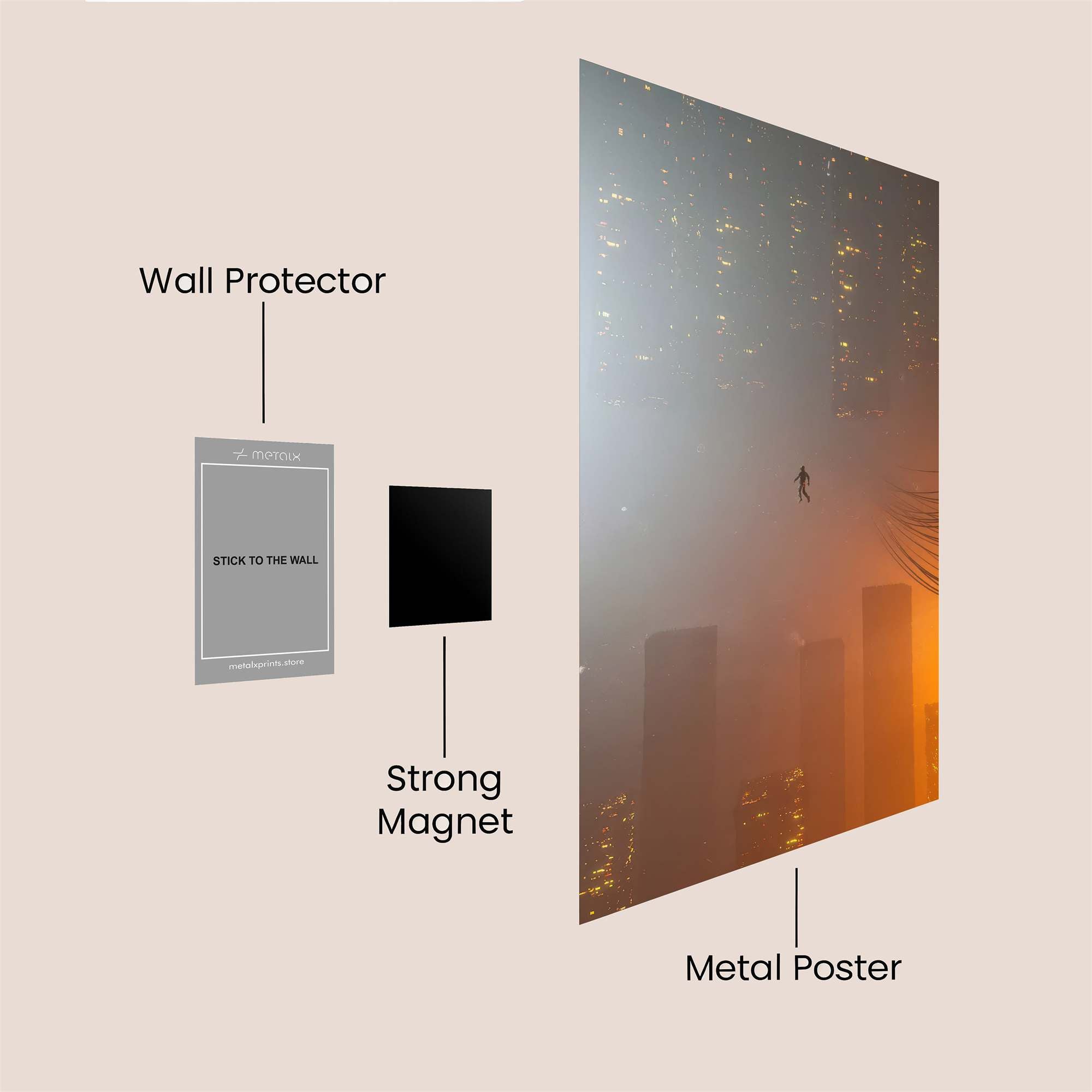 Skyward Mystery Safe Wall Magnetic / M