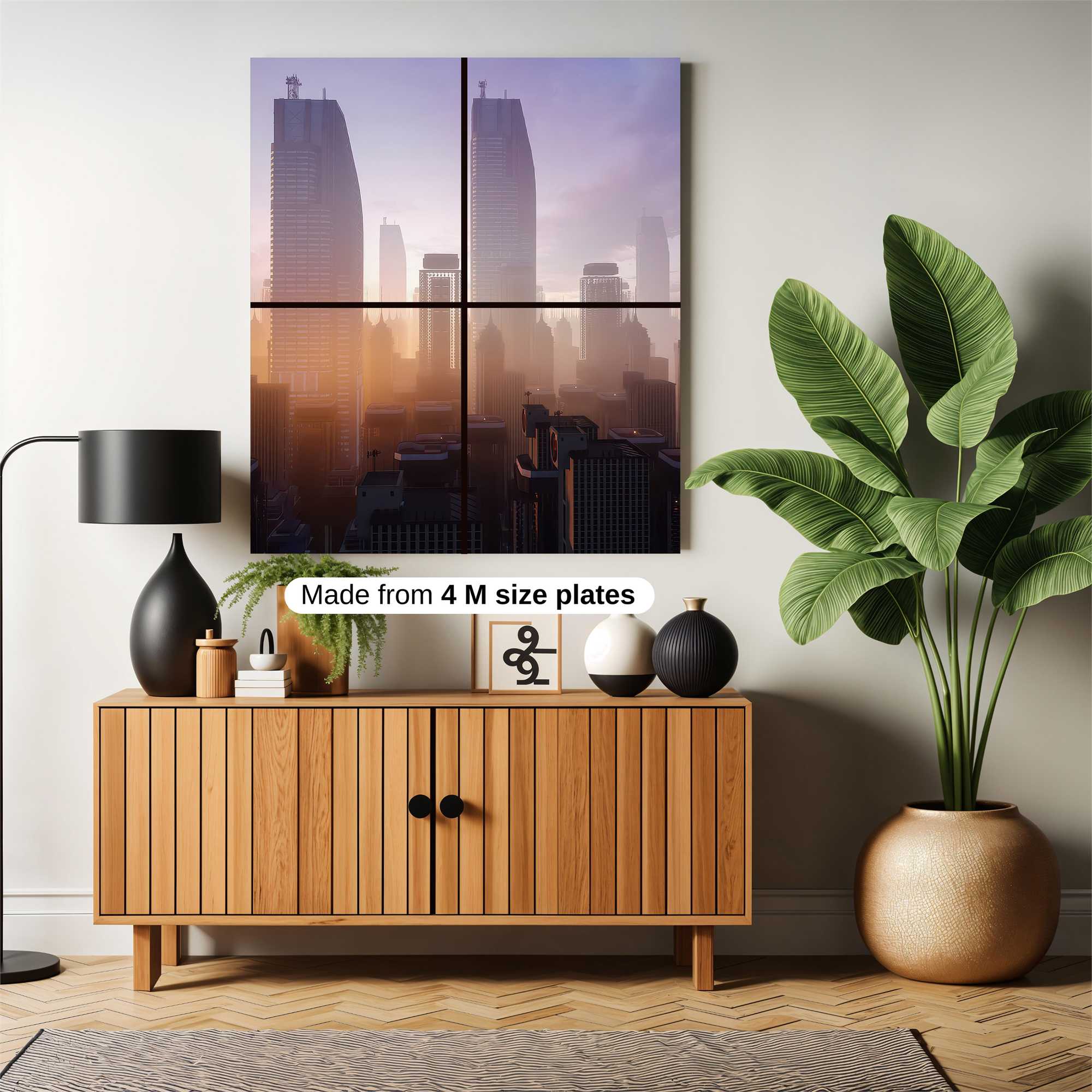 Cityscape Serenity Safe Wall Magnetic / M