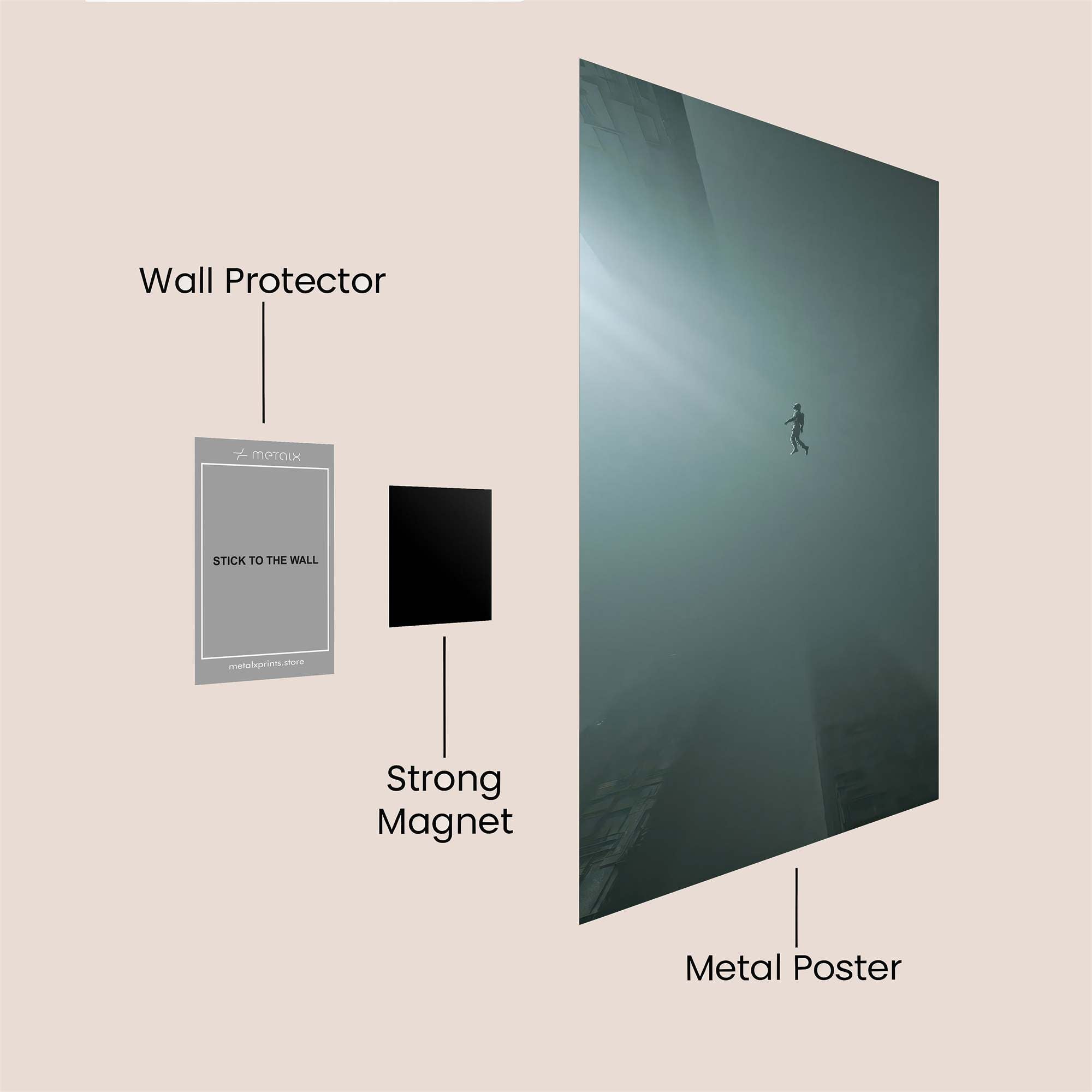 Skydiver Ethereal Safe Wall Magnetic / M
