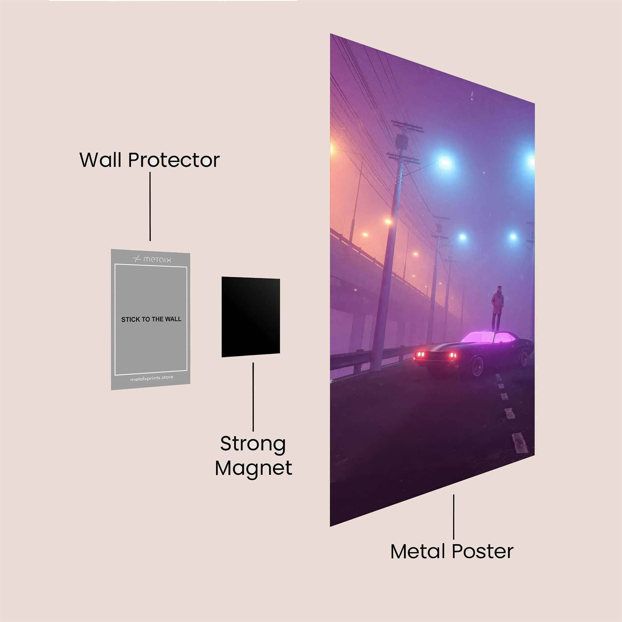 NeonVoyage Safe Wall Magnetic / M