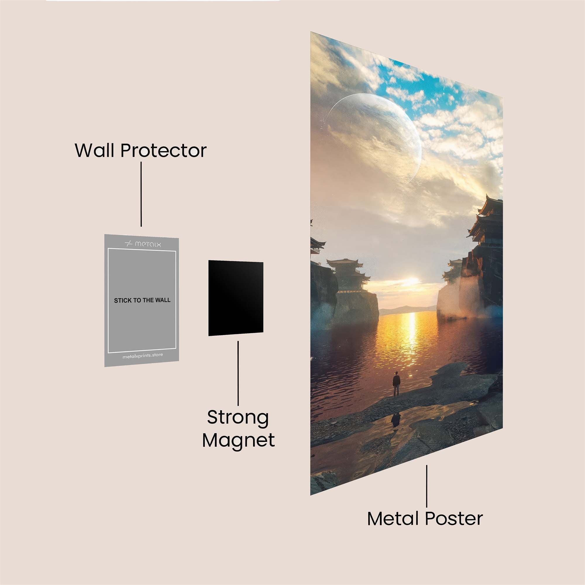 Pagoda Serenity Safe Wall Magnetic / M
