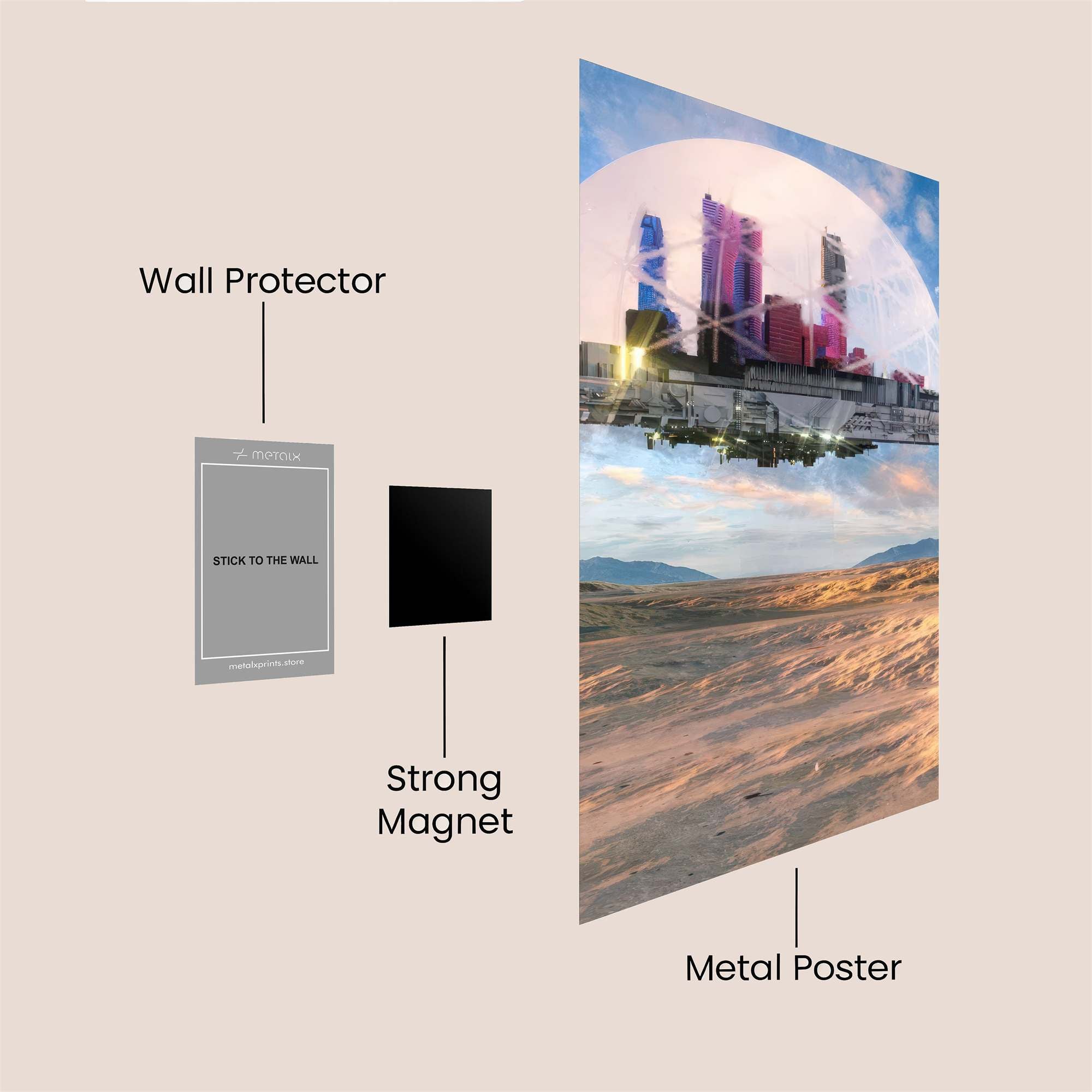 Dome Utopia Safe Wall Magnetic / M