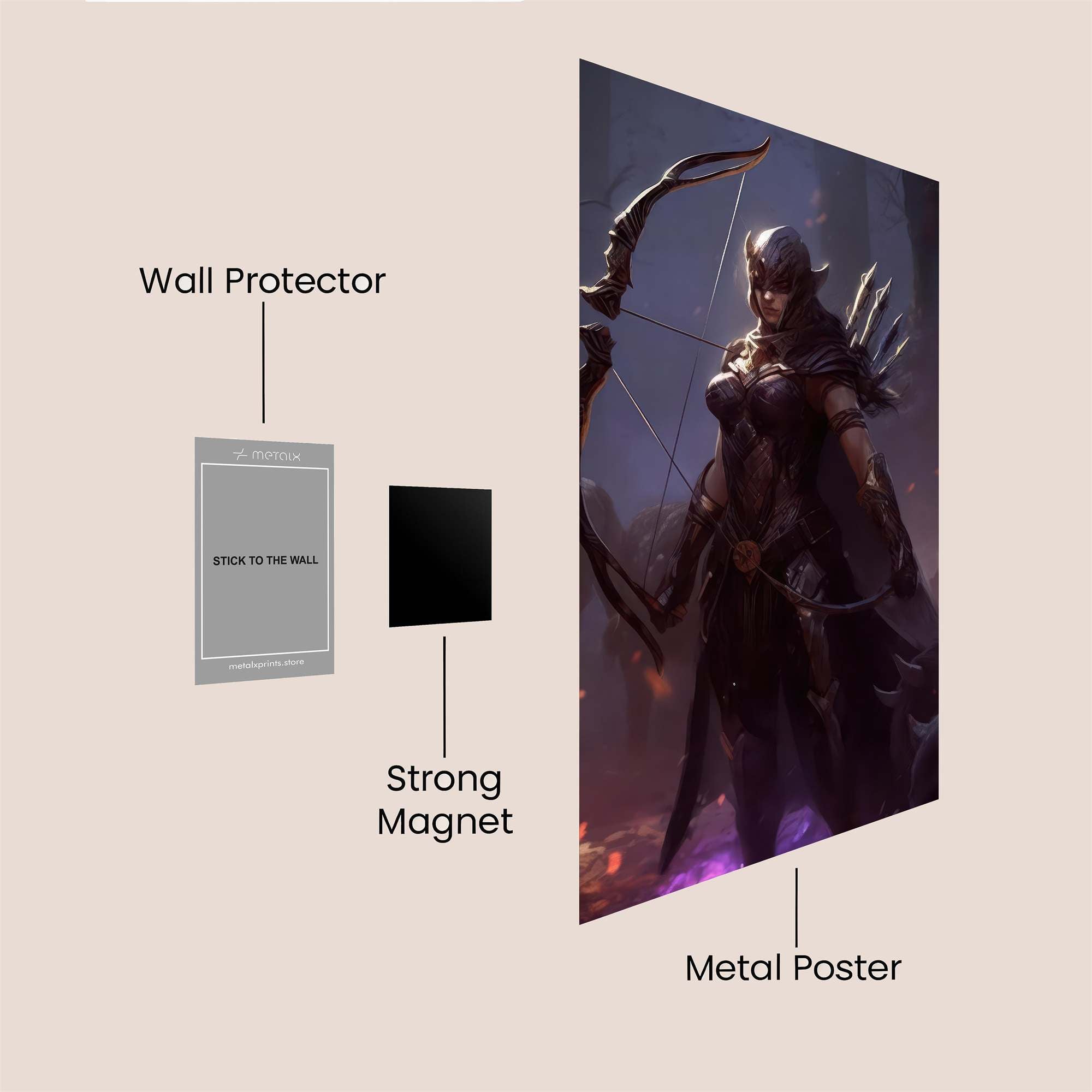 Huntress Enigma Safe Wall Magnetic / M