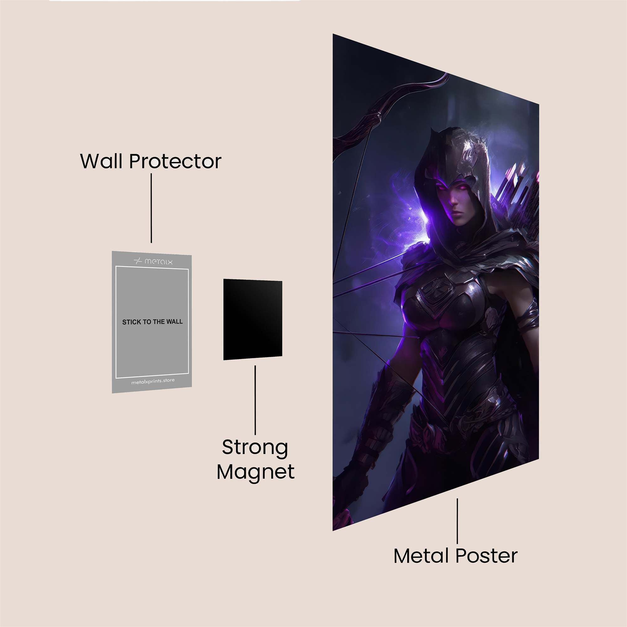 Arcane Huntress Safe Wall Magnetic / M