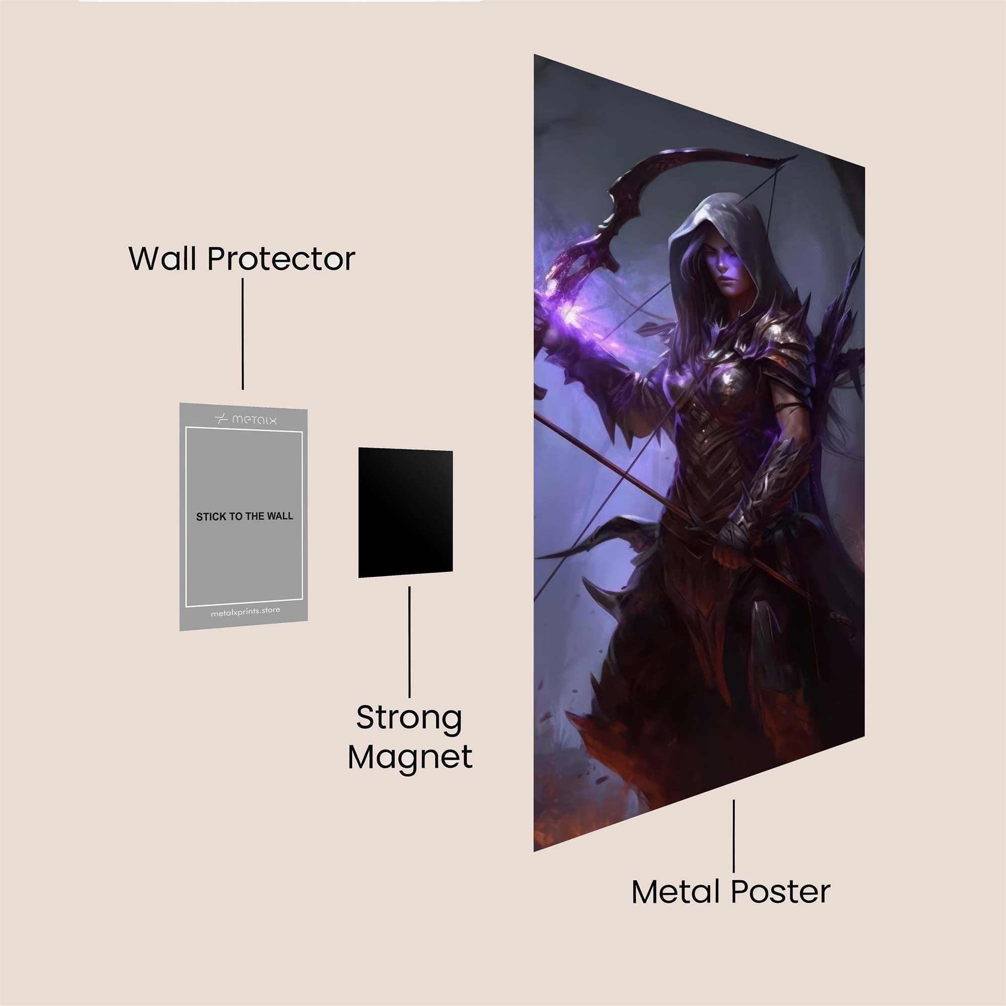 Arcane Huntress Safe Wall Magnetic / M