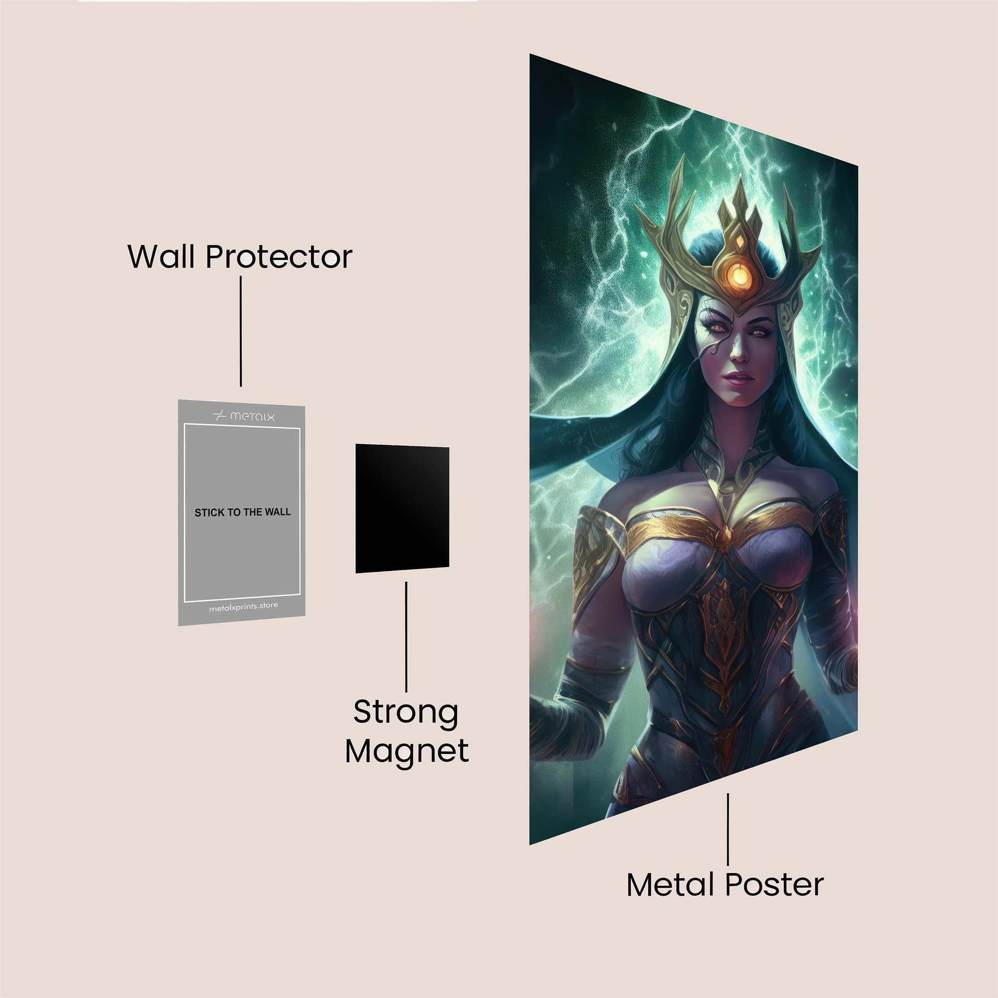 Sorceress Serene Safe Wall Magnetic / M