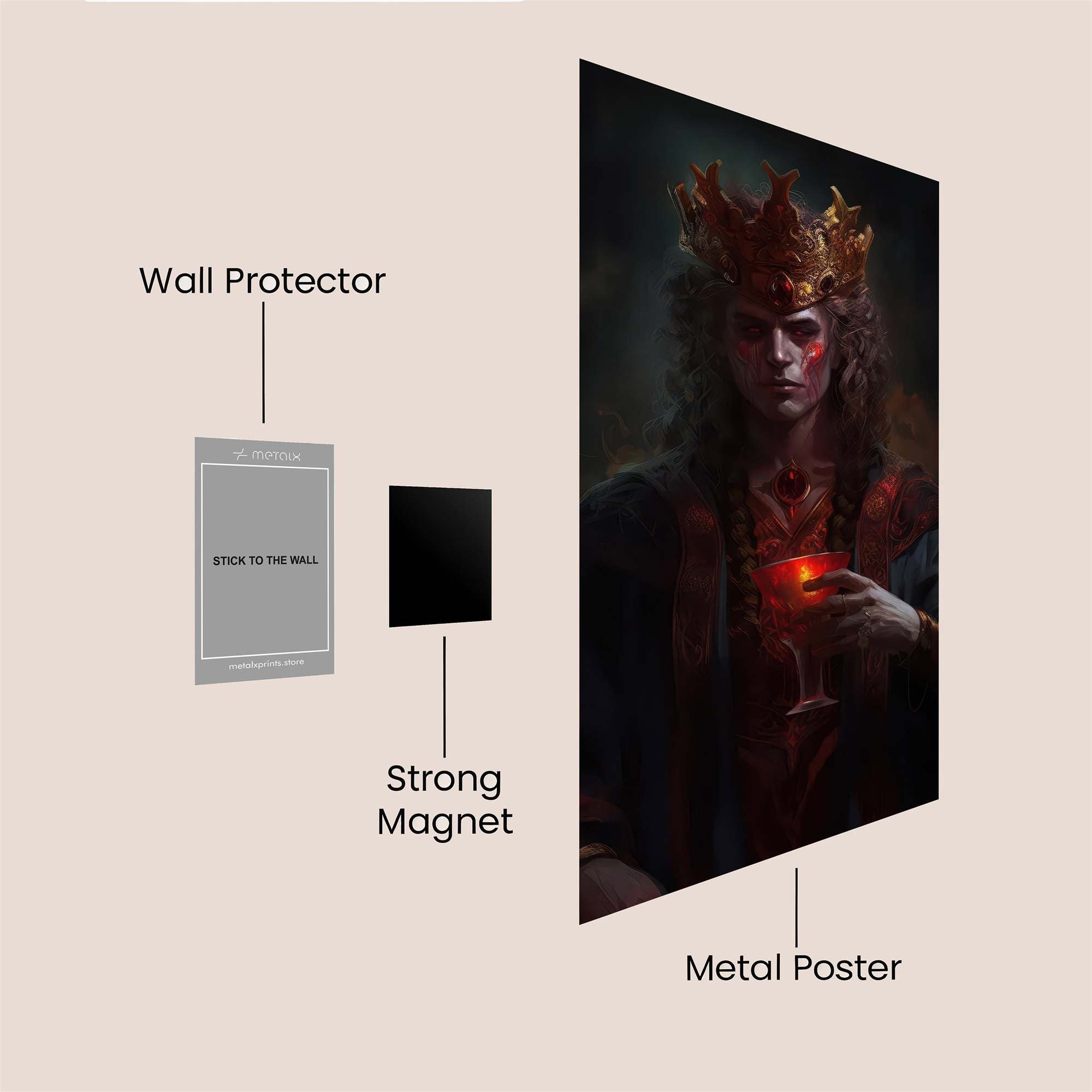 King Gloom Safe Wall Magnetic / M