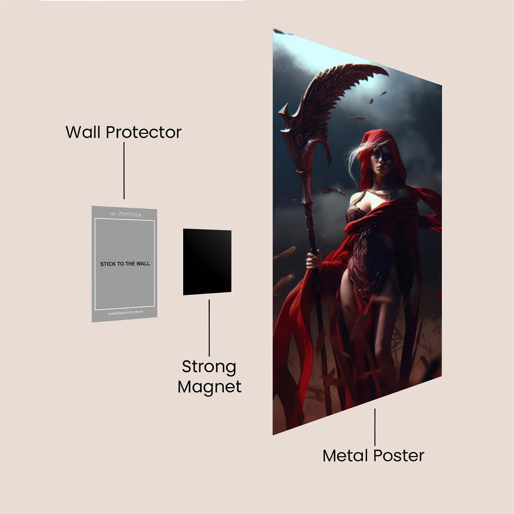 Reaper's Wrath Safe Wall Magnetic / M