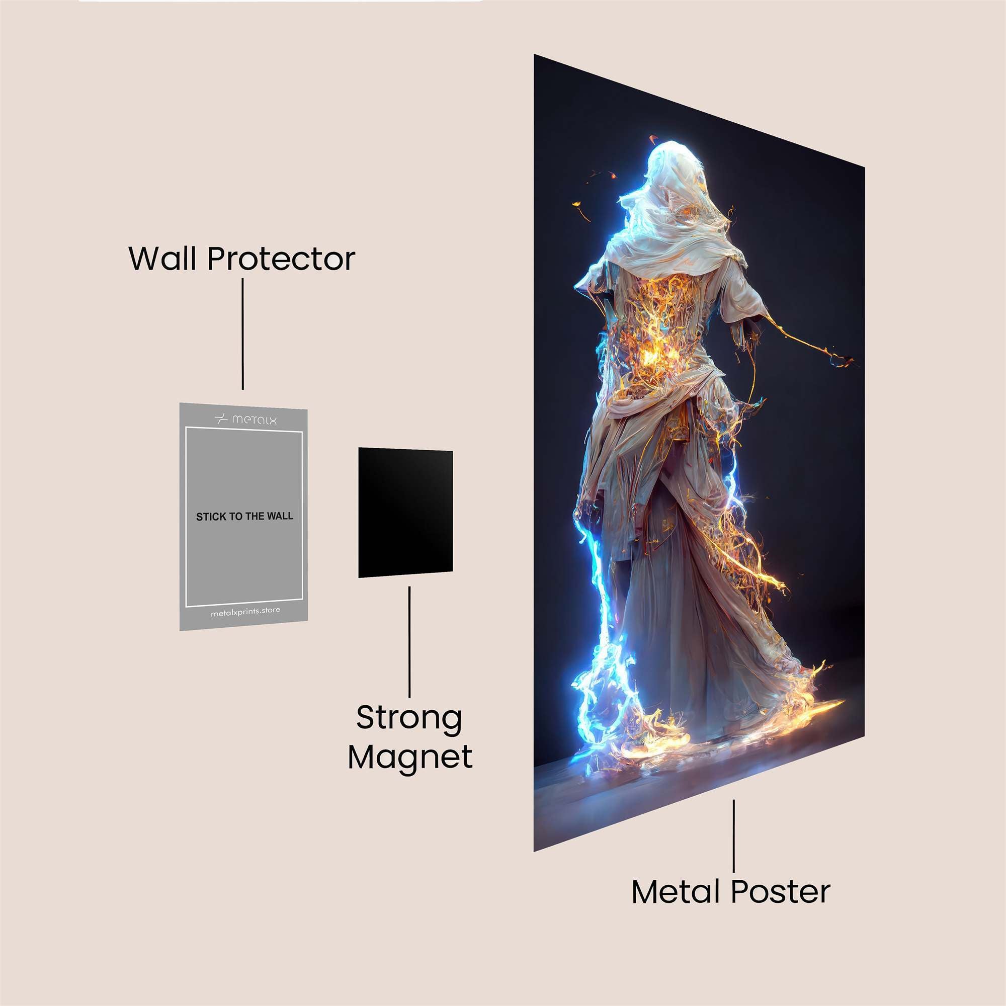 Ethereal Radiance Safe Wall Magnetic / M