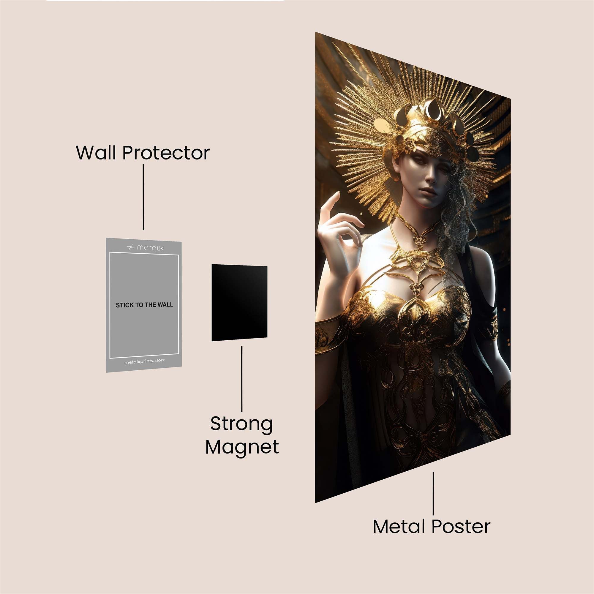 Aphrodite Radiant Safe Wall Magnetic / M