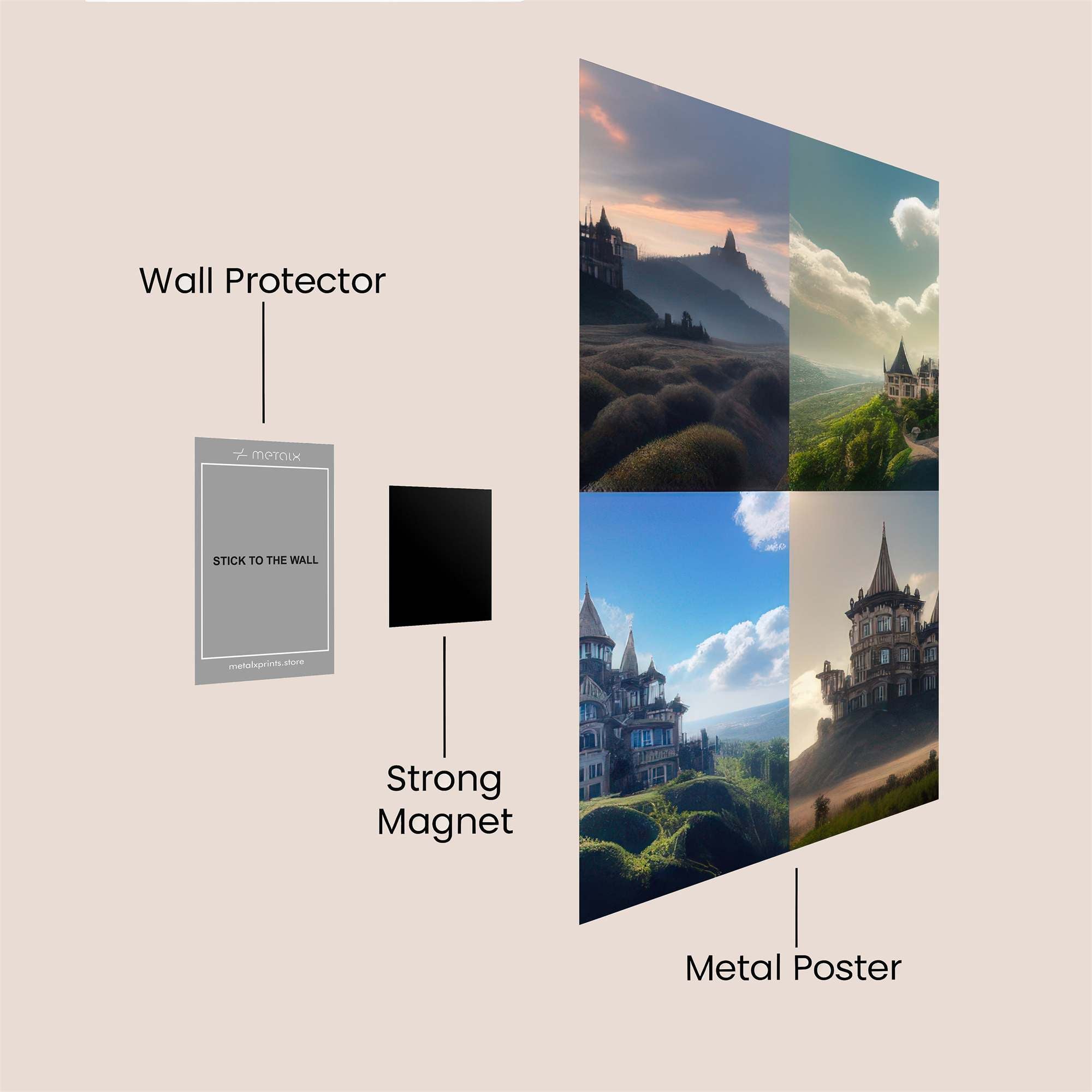 Castle Whimsy Safe Wall Magnetic / M