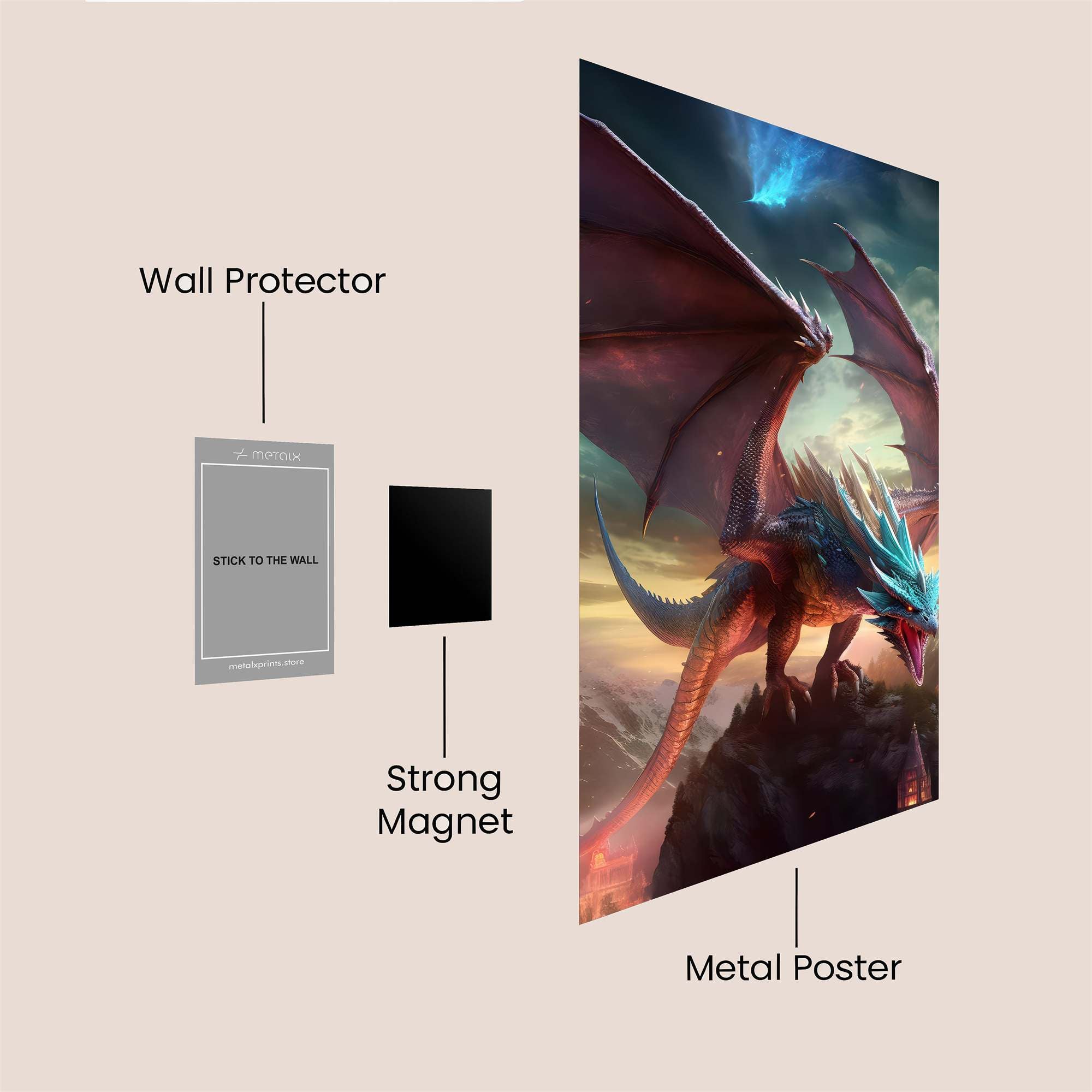 Dragon Radiance Safe Wall Magnetic / M