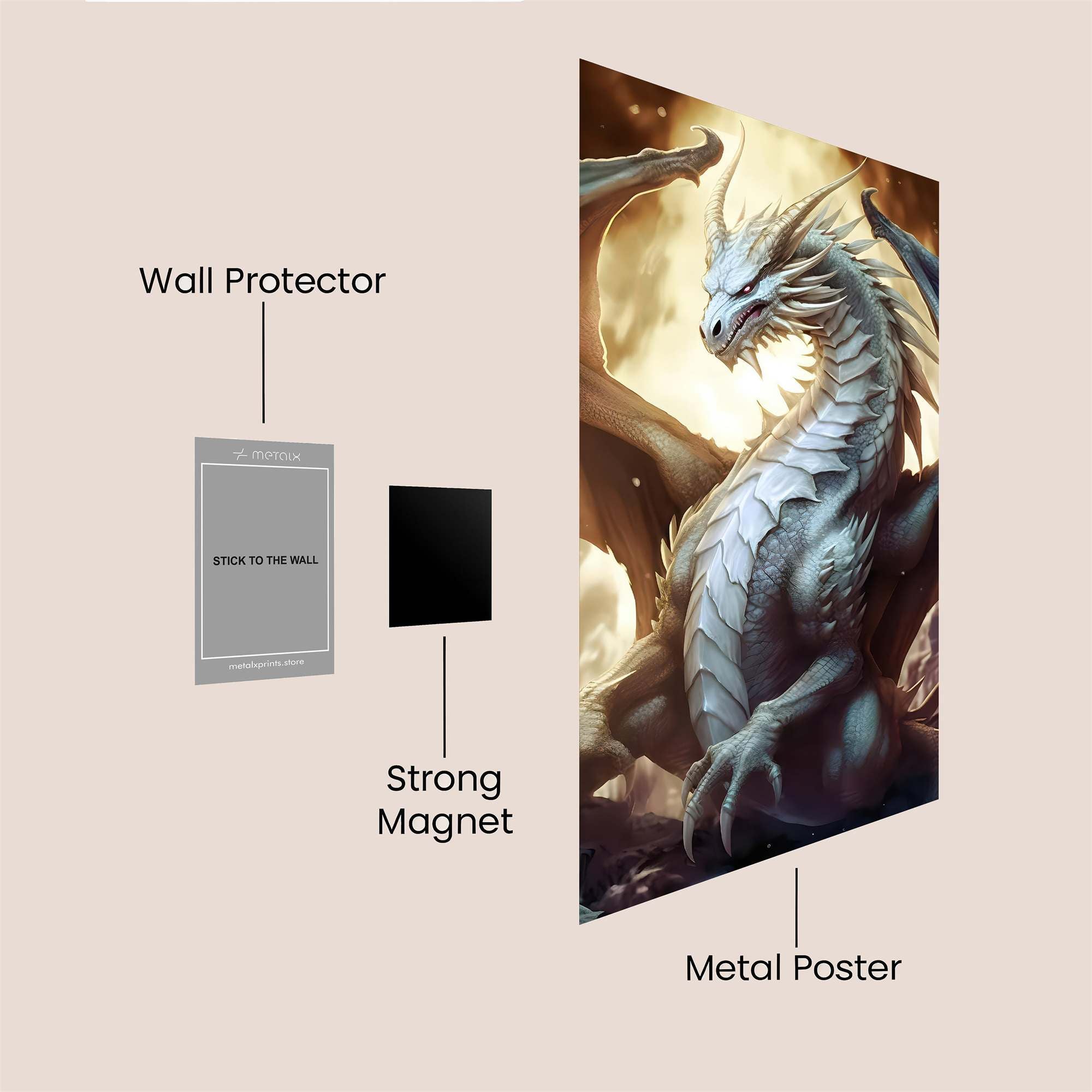 Dragon Majesty Safe Wall Magnetic / M