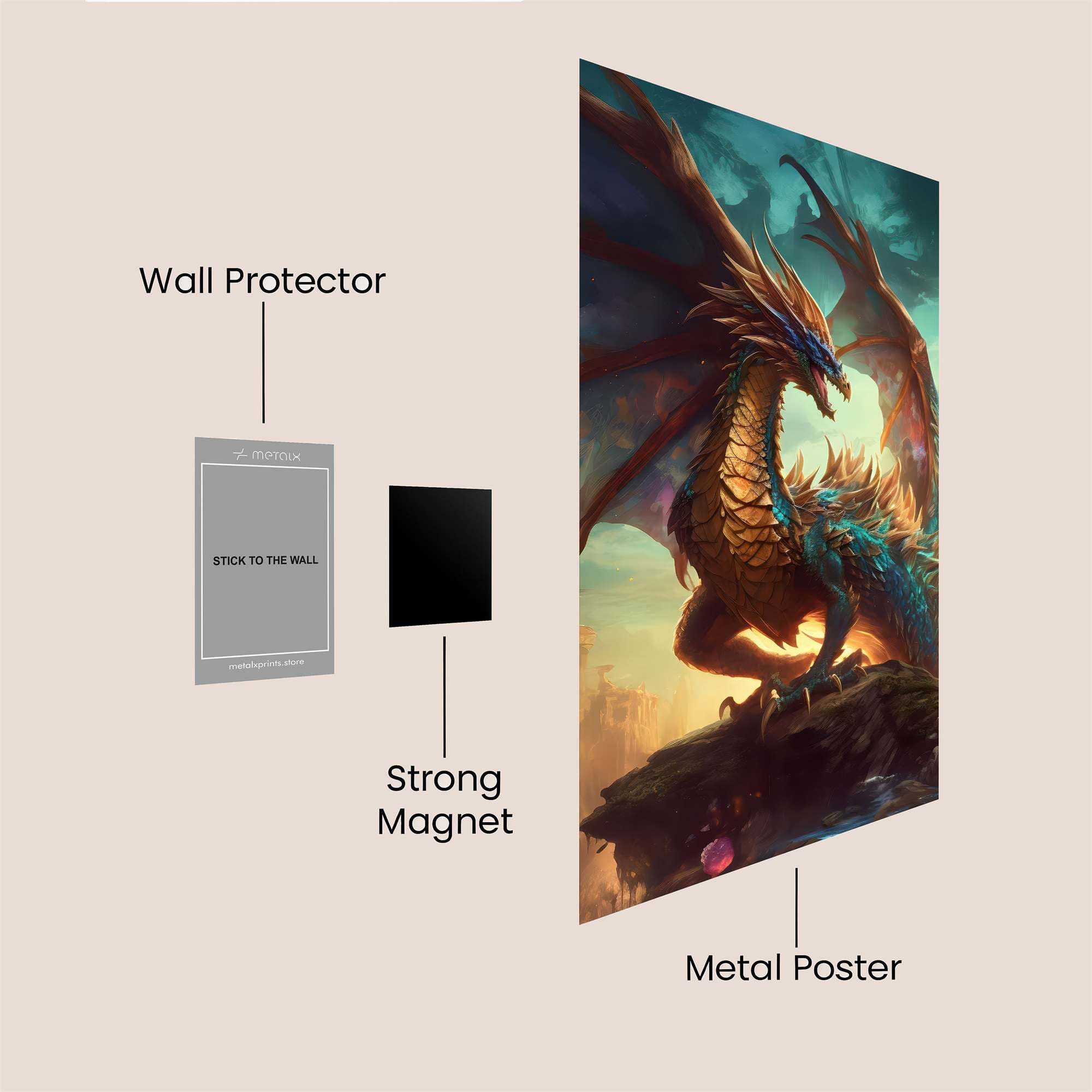 Dragon Radiant Safe Wall Magnetic / M