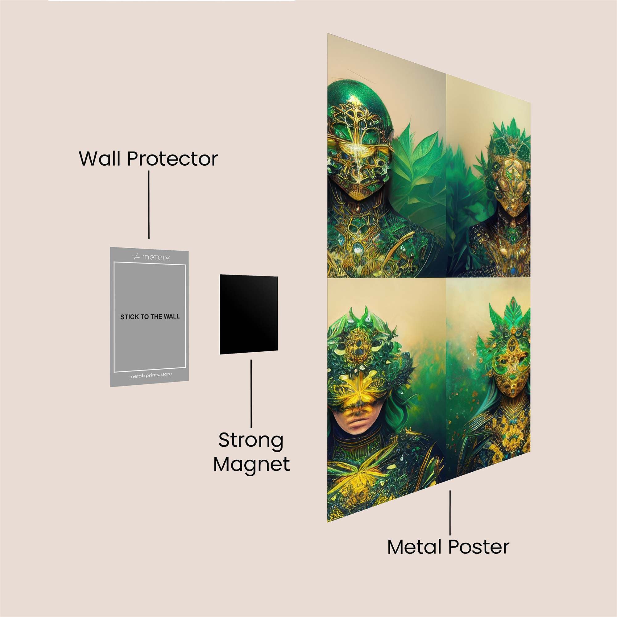 Nature's Majesty Safe Wall Magnetic / M