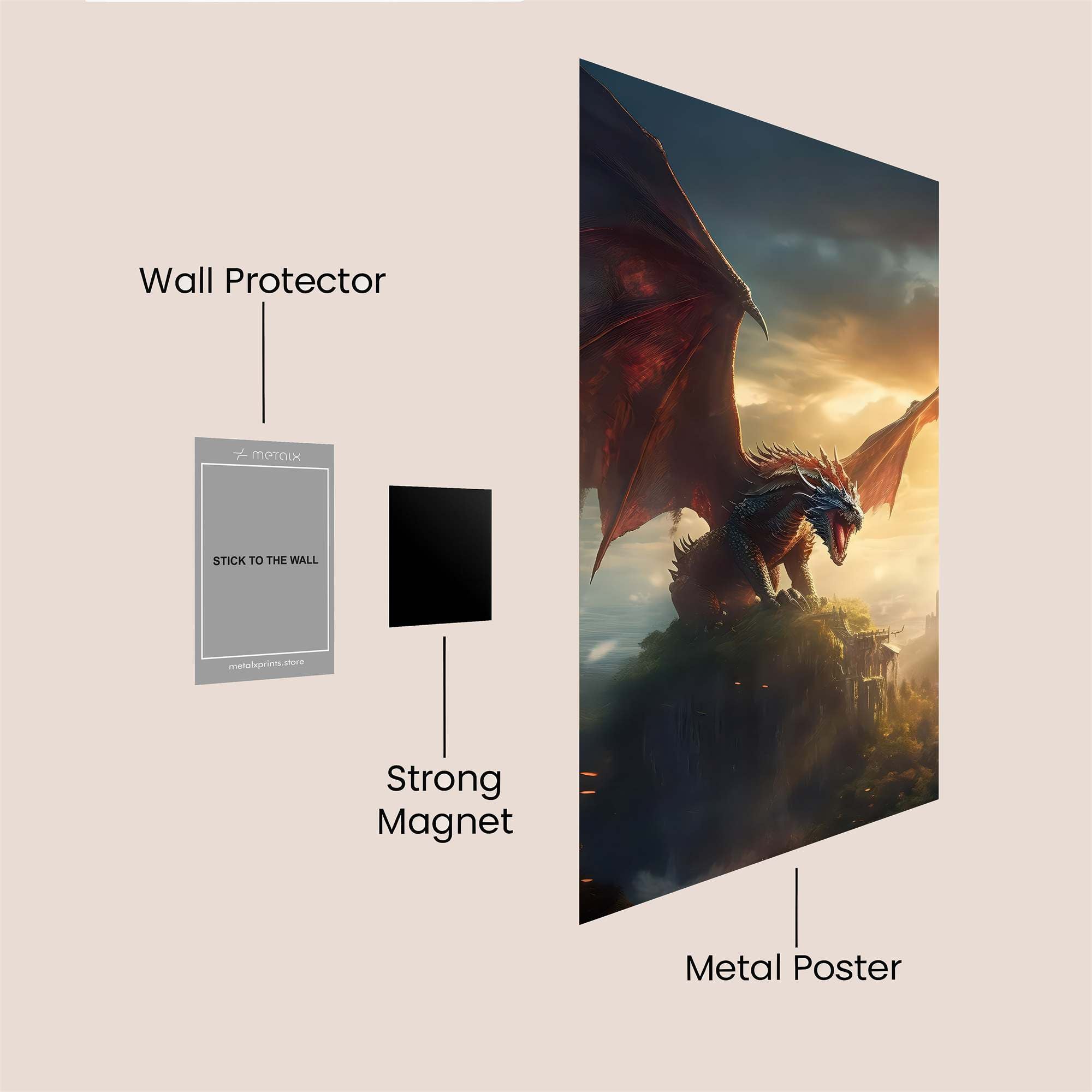 Drogon Majestic Safe Wall Magnetic / M