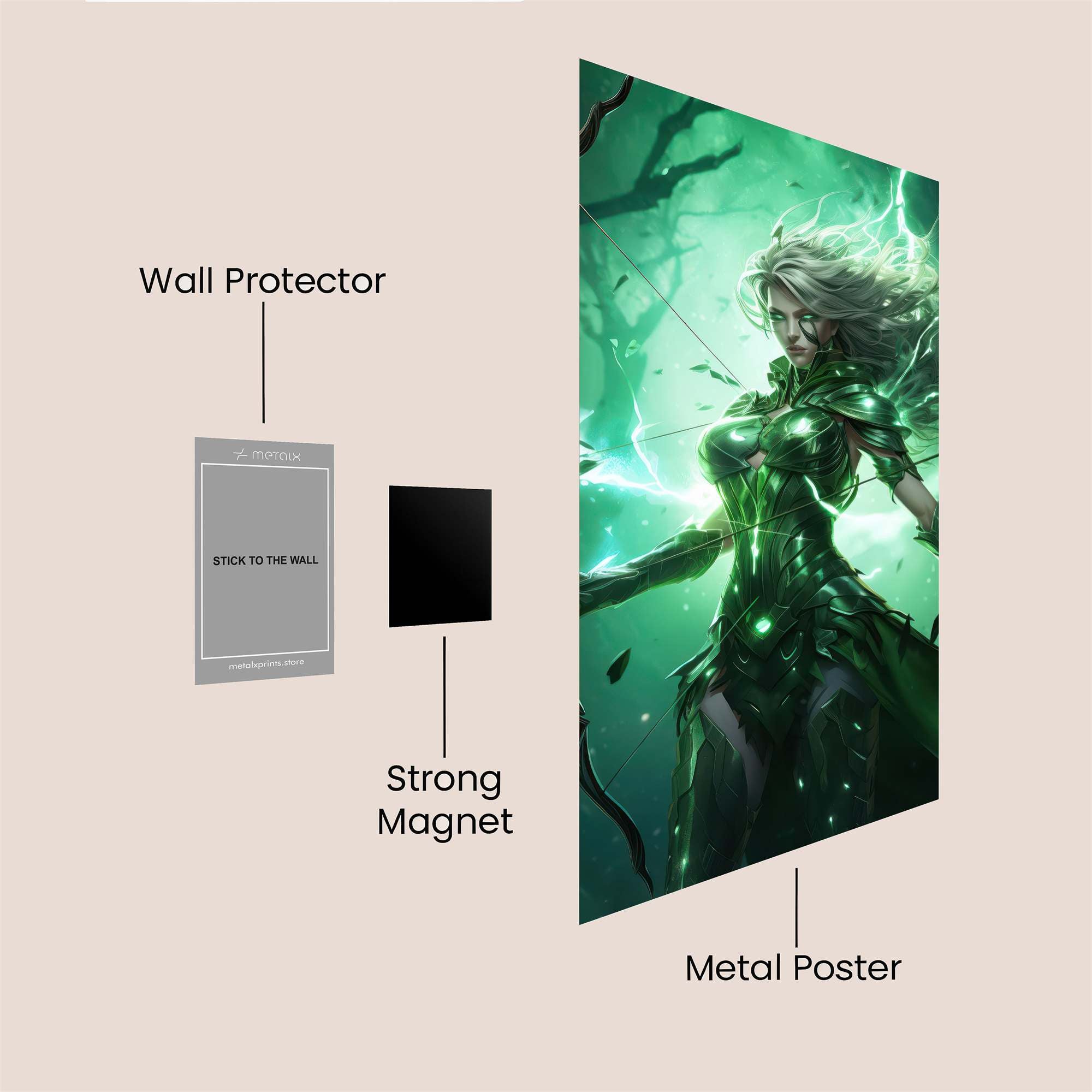 Emerald Enchantress Safe Wall Magnetic / M