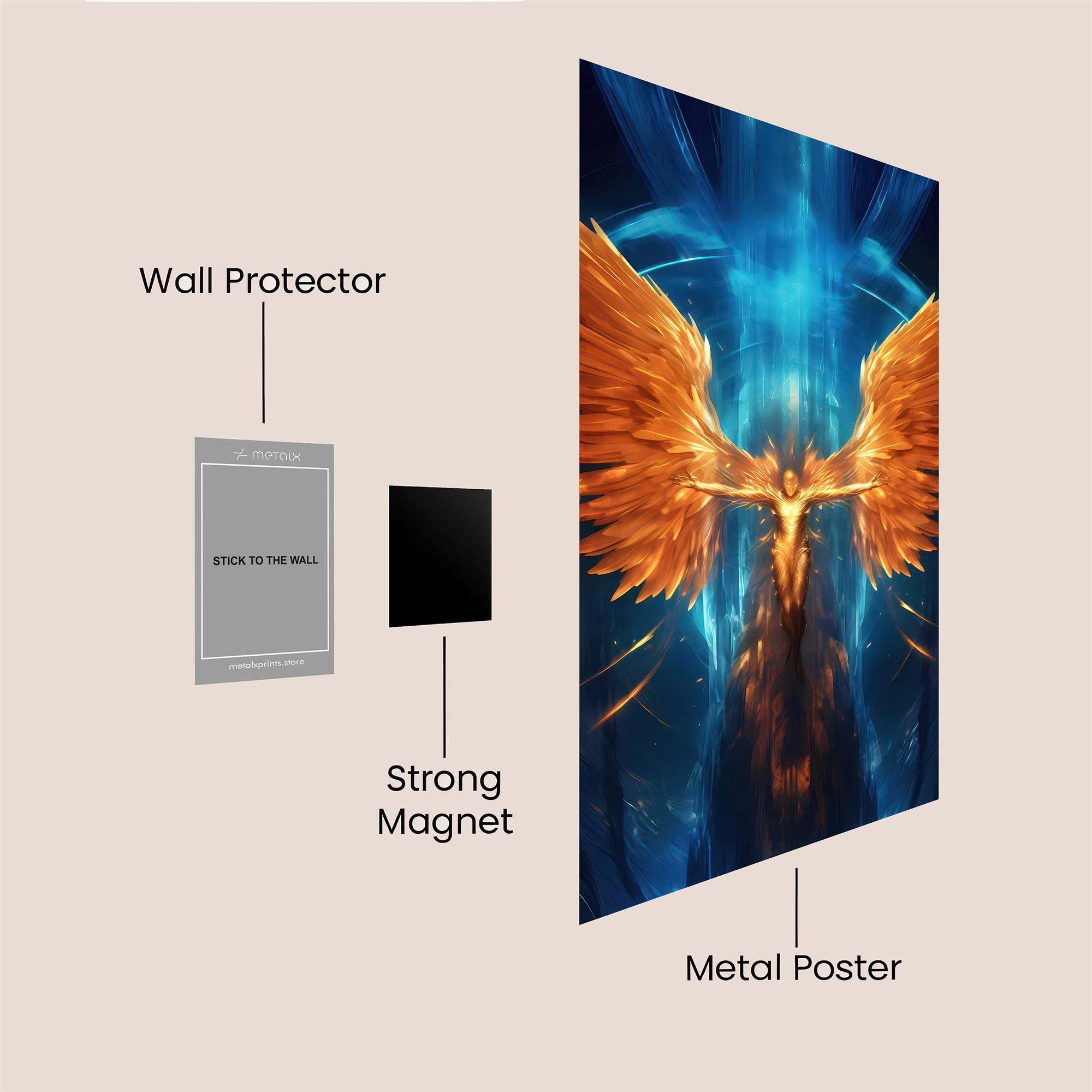 Phoenix Ascend Safe Wall Magnetic / M