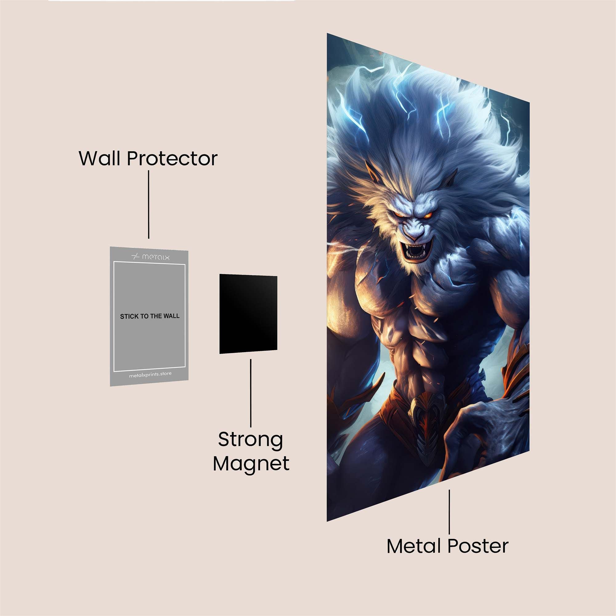 Thunder Rage Safe Wall Magnetic / M