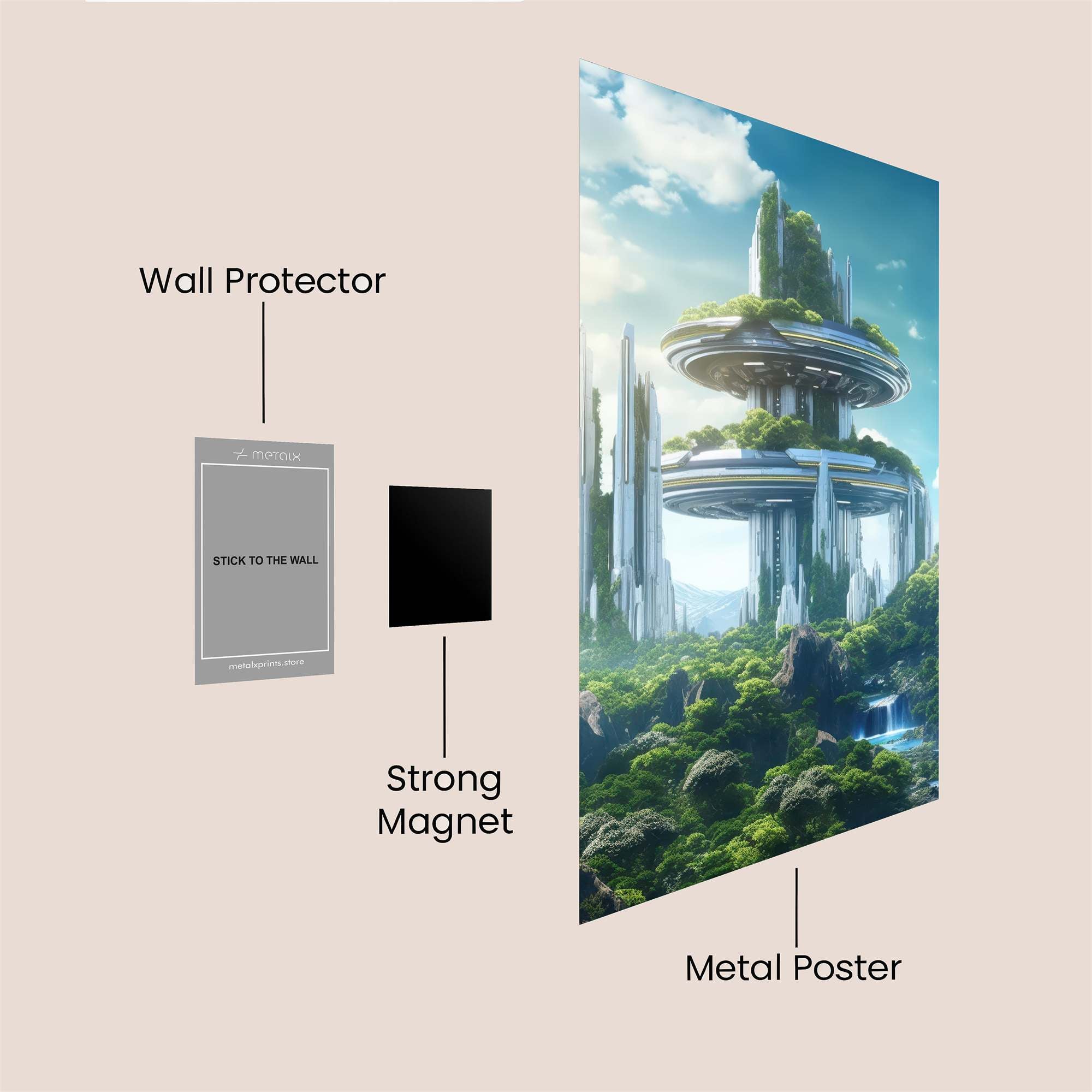 EcoTowers Serenity Safe Wall Magnetic / M