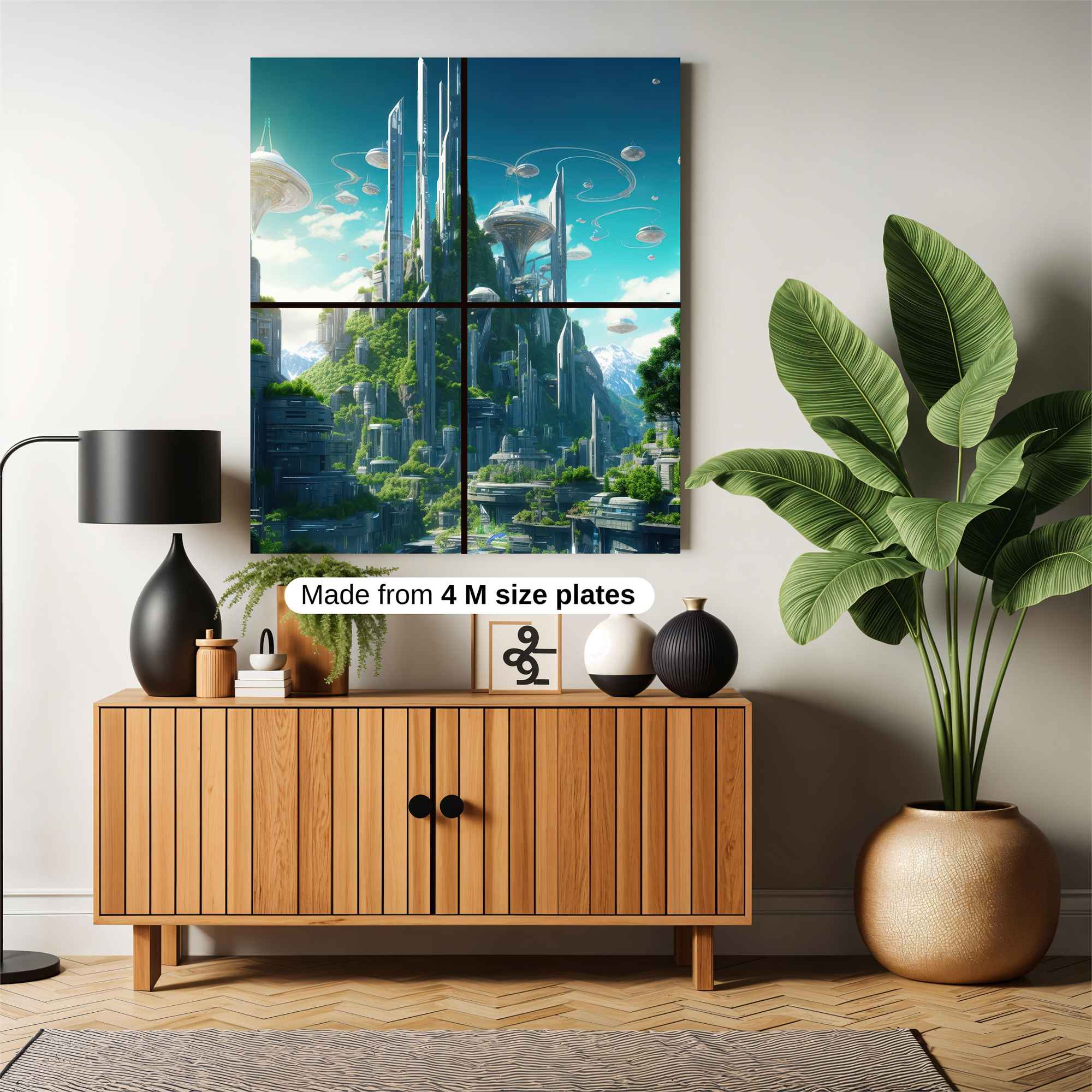 Futuristic Serenity Safe Wall Magnetic / M