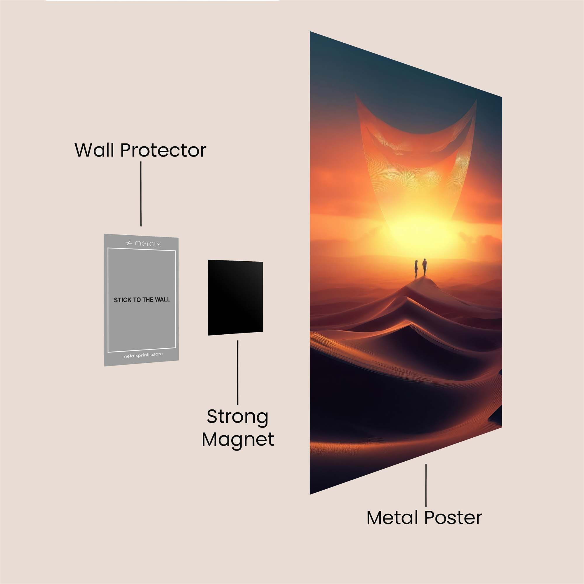 Sunset Serenity Safe Wall Magnetic / M