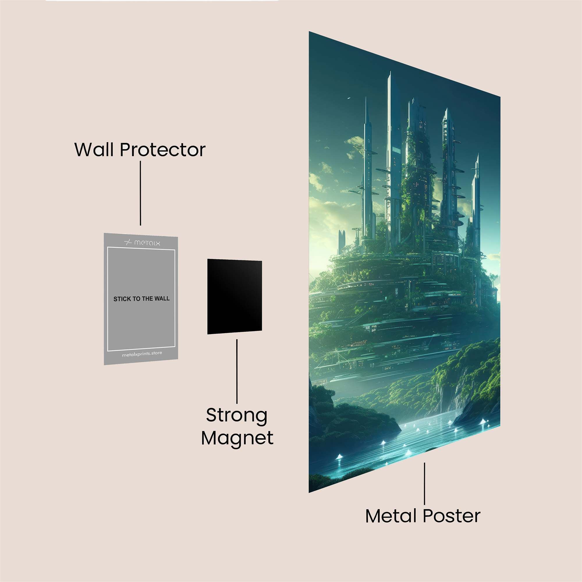 EcoSpire Safe Wall Magnetic / M
