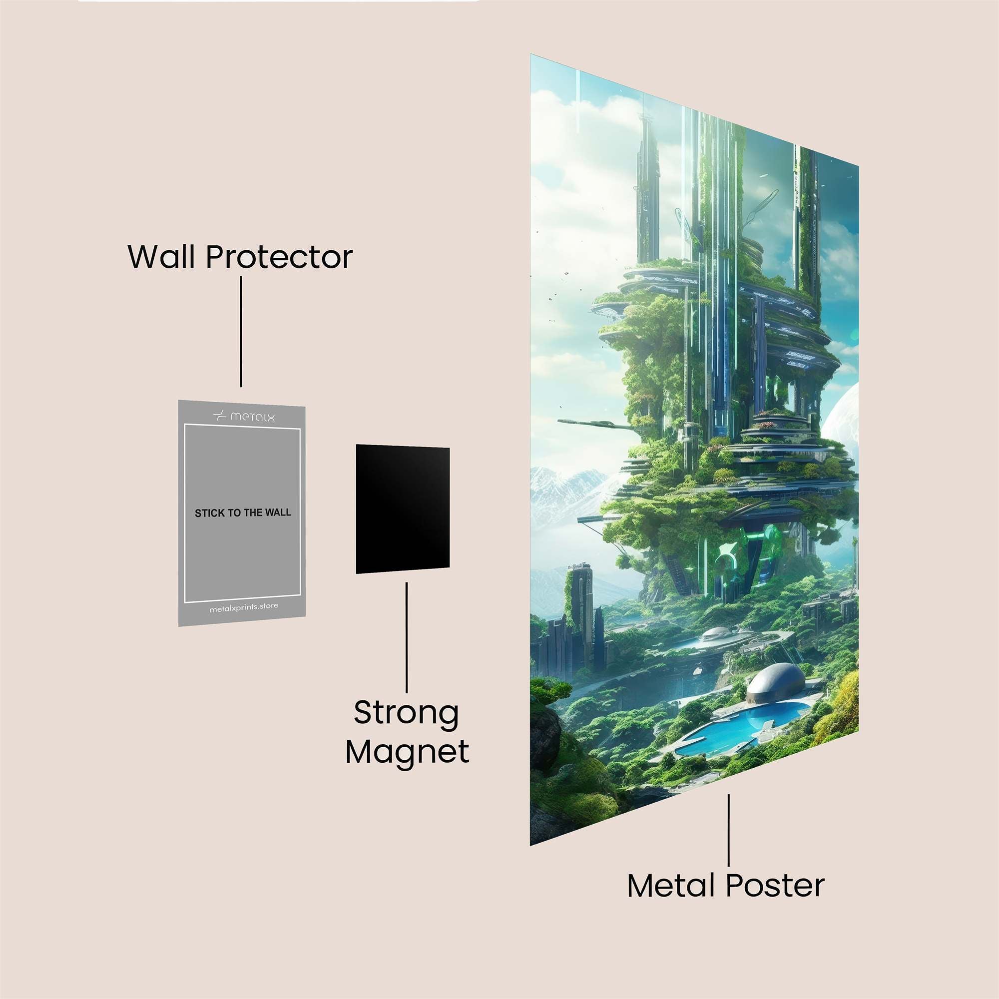 EcoSpire Safe Wall Magnetic / M