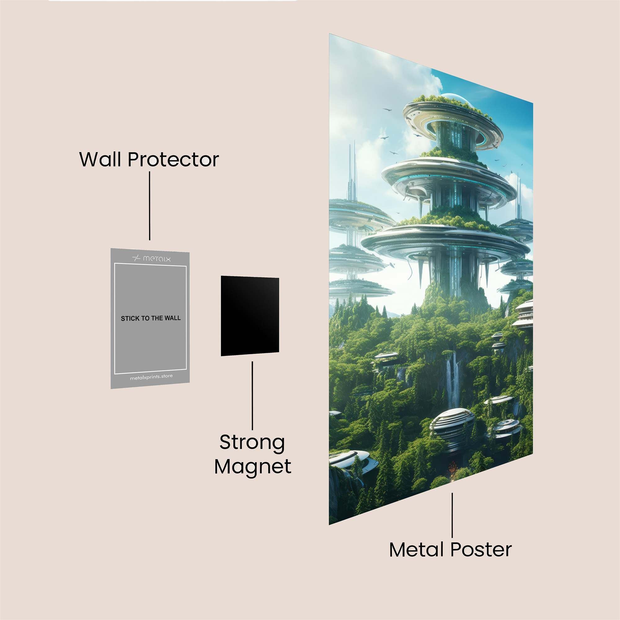 EcoTower Serenity Safe Wall Magnetic / M