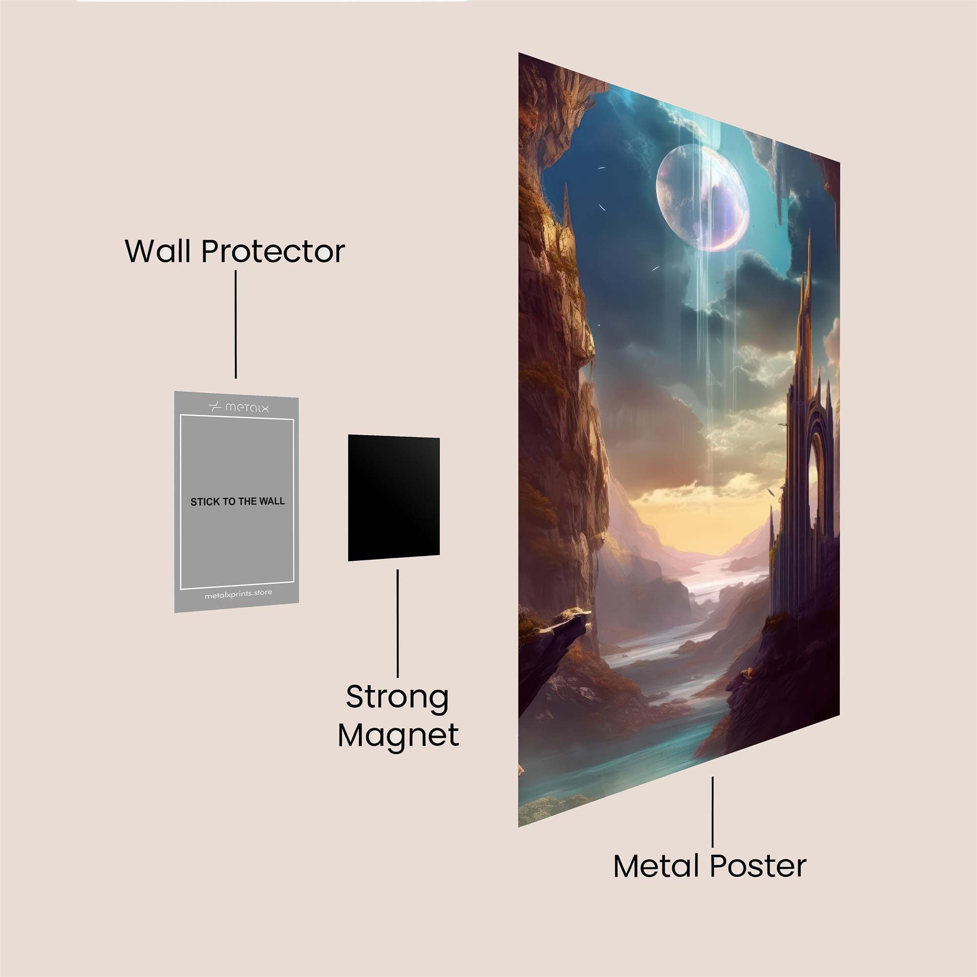 Moonlit Majesty Safe Wall Magnetic / M