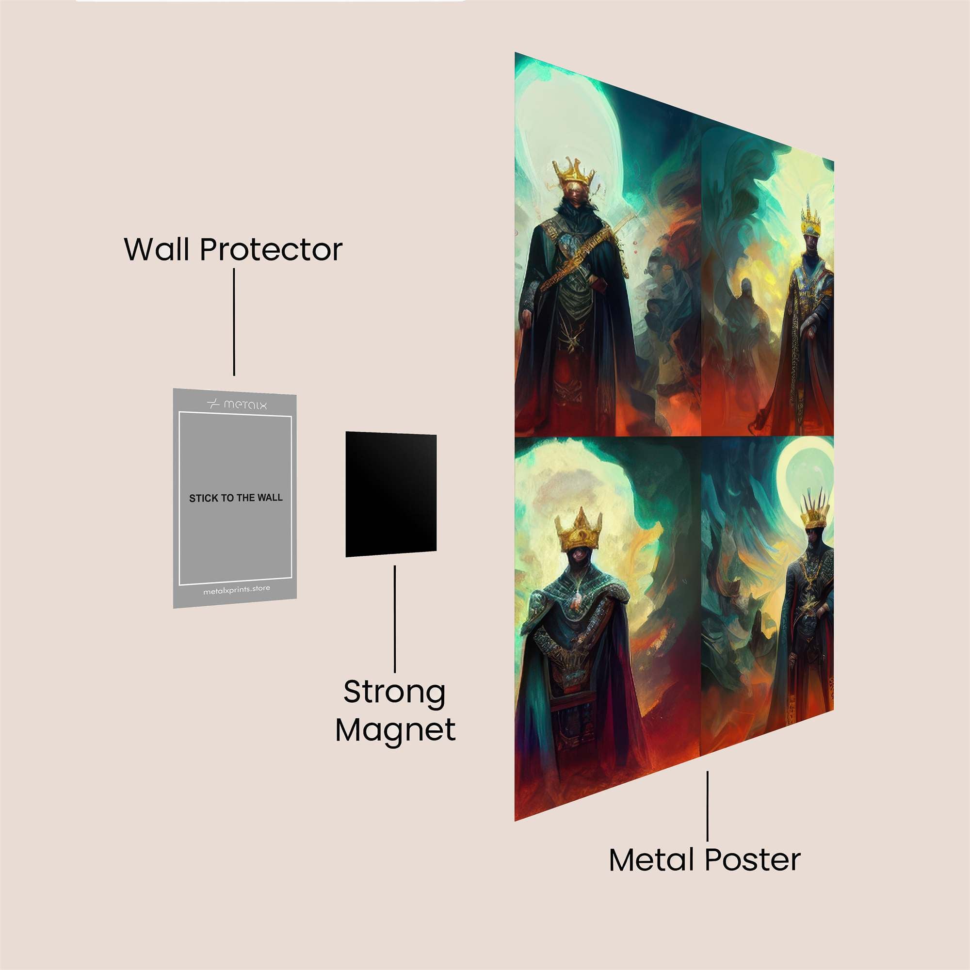 Kingly Aura Safe Wall Magnetic / M