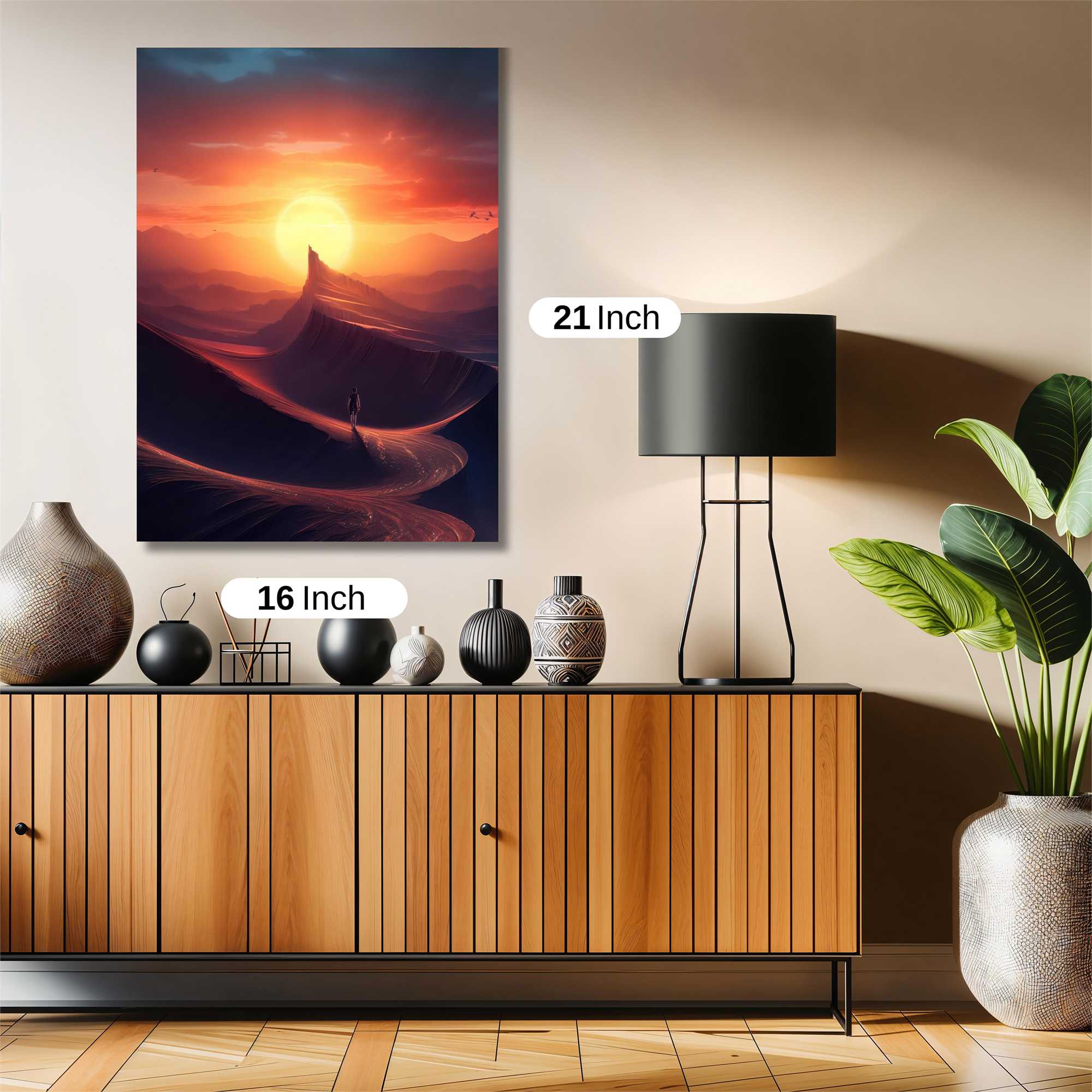 Sunset Solitude Safe Wall Magnetic / M