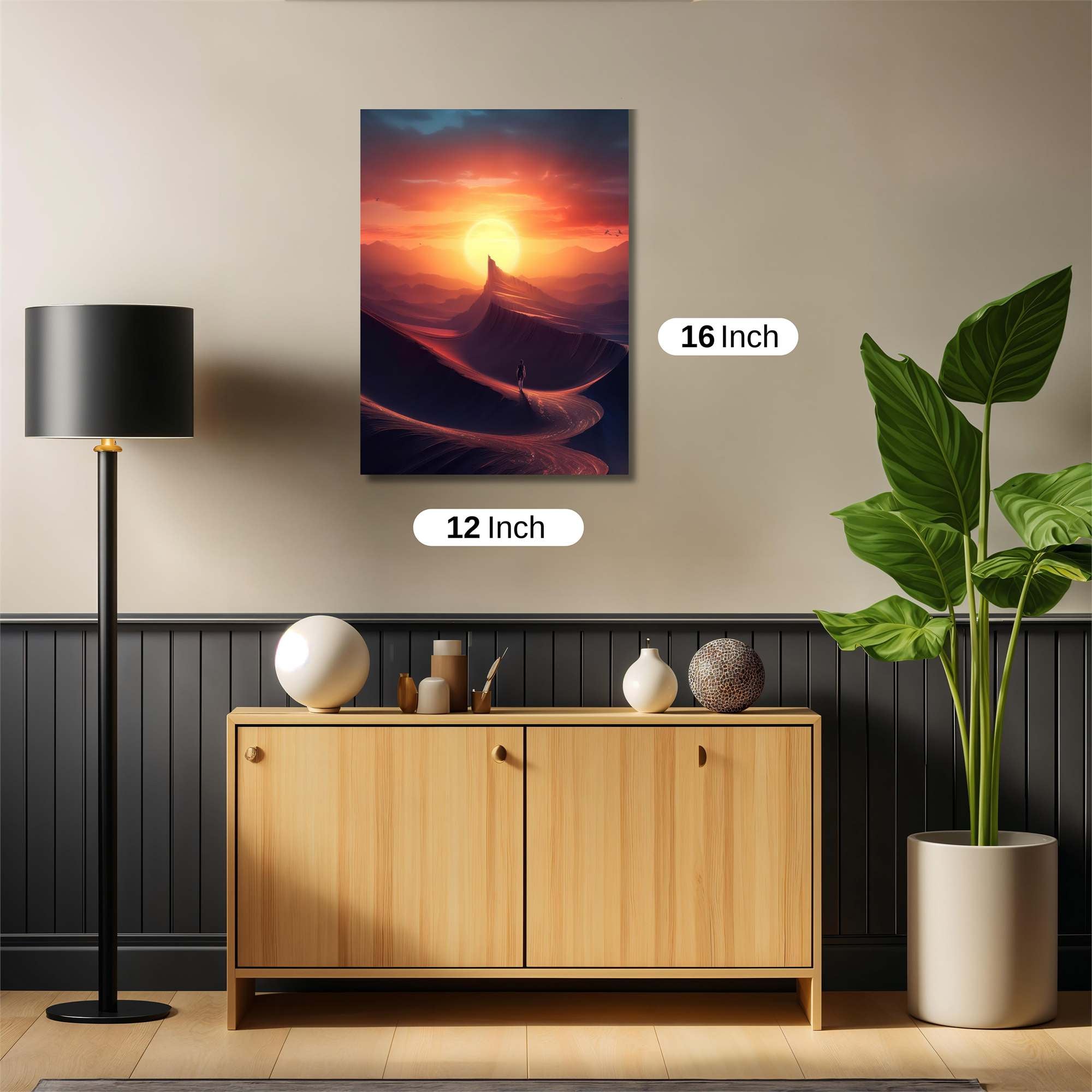 Sunset Solitude Safe Wall Magnetic / M