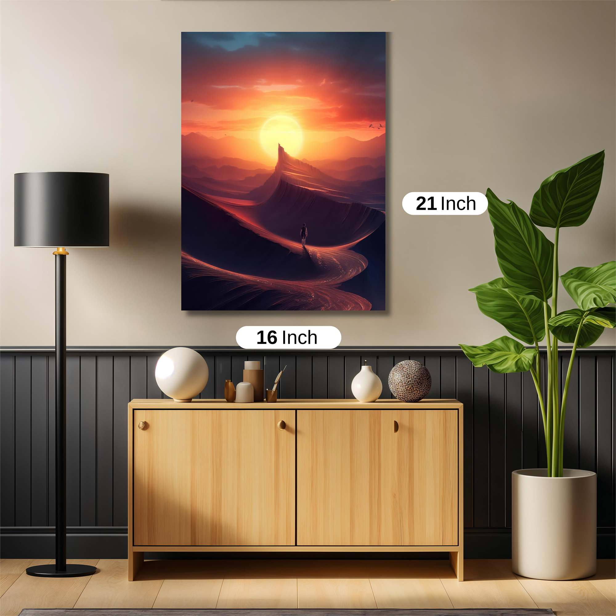 Sunset Solitude Safe Wall Magnetic / M