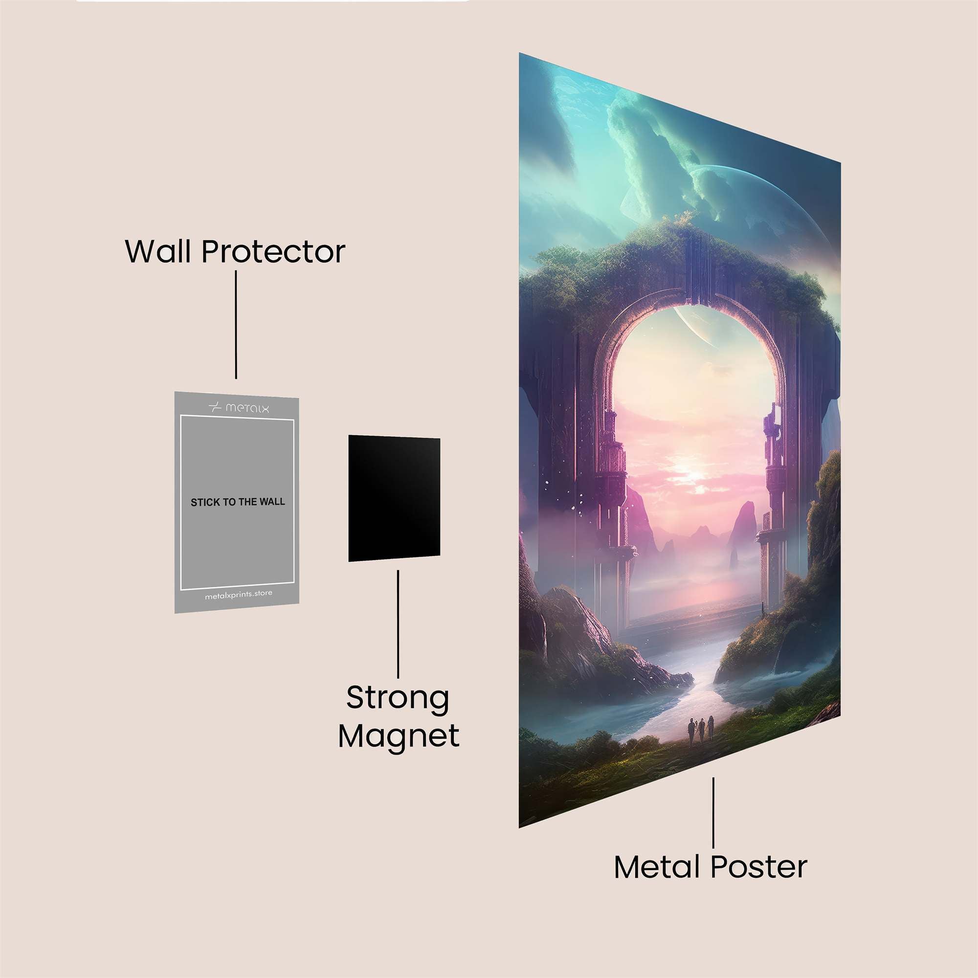 Portal Serenity Safe Wall Magnetic / M
