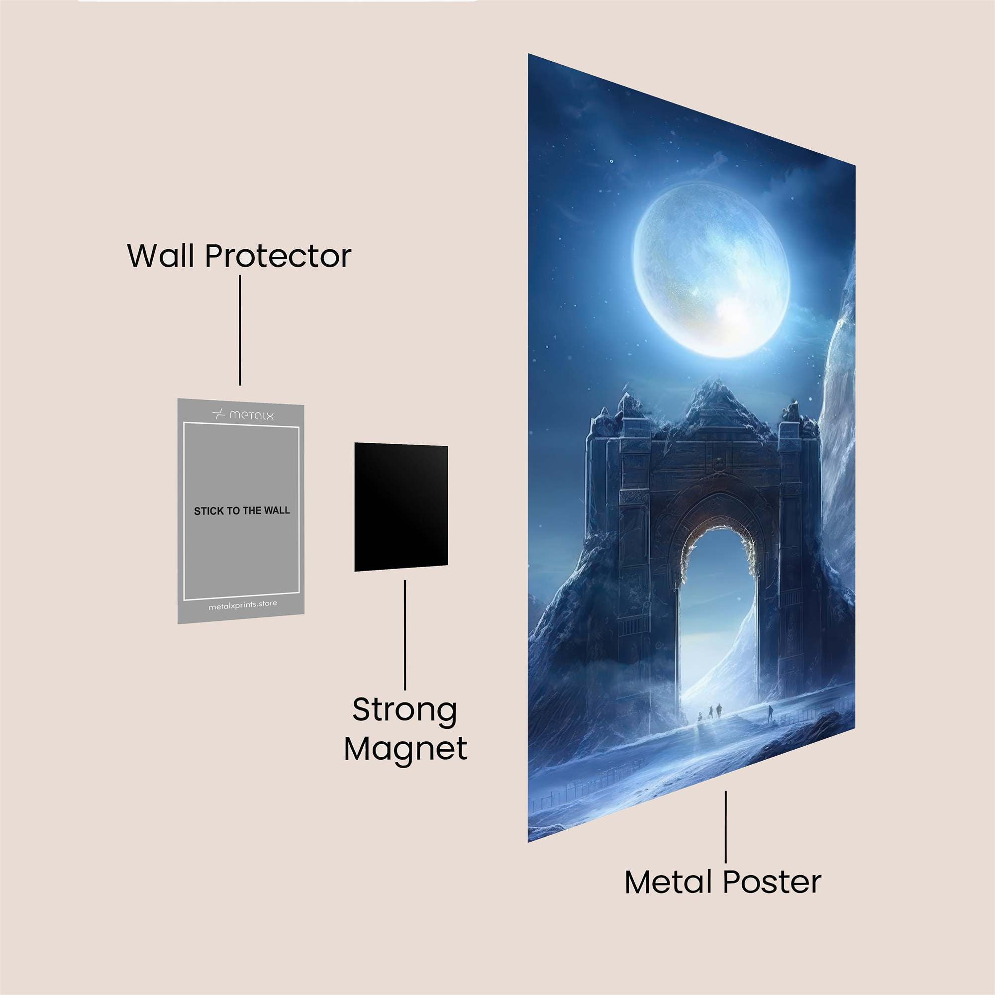 Moonlit Gateway Safe Wall Magnetic / M