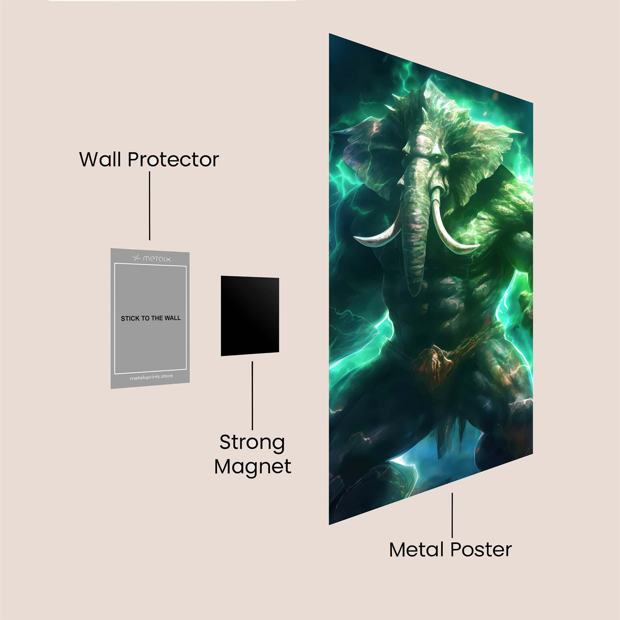 Ganesha Radiant Safe Wall Magnetic / M