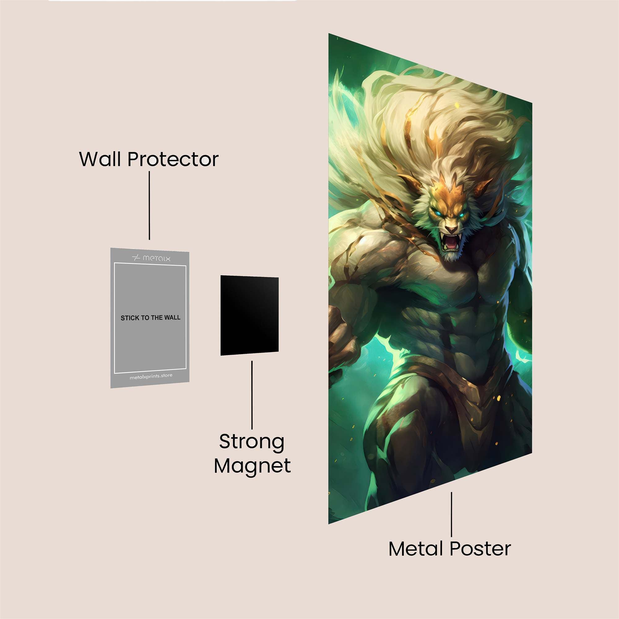 Lionheart Fierce Safe Wall Magnetic / M