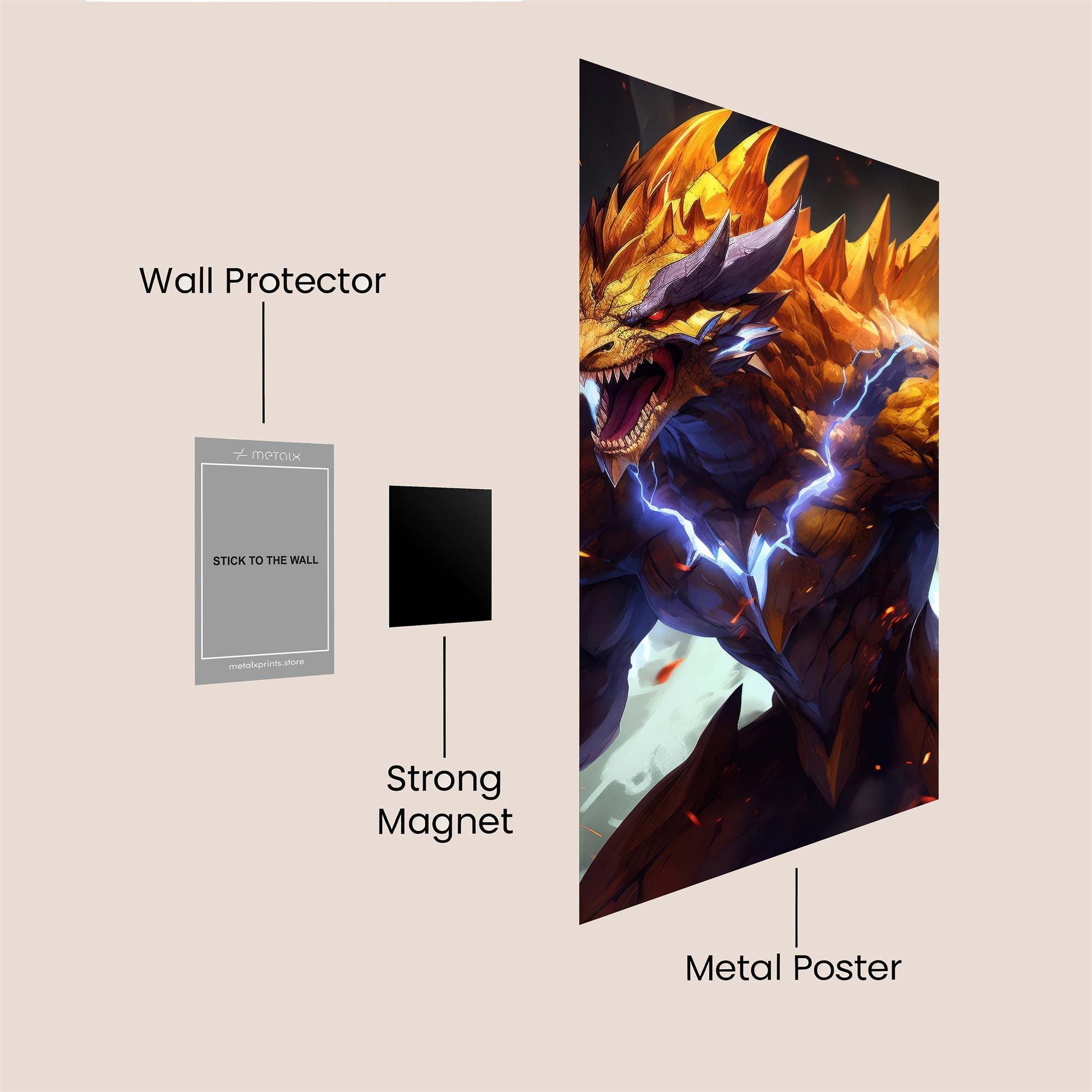 Raiju Rage Safe Wall Magnetic / M
