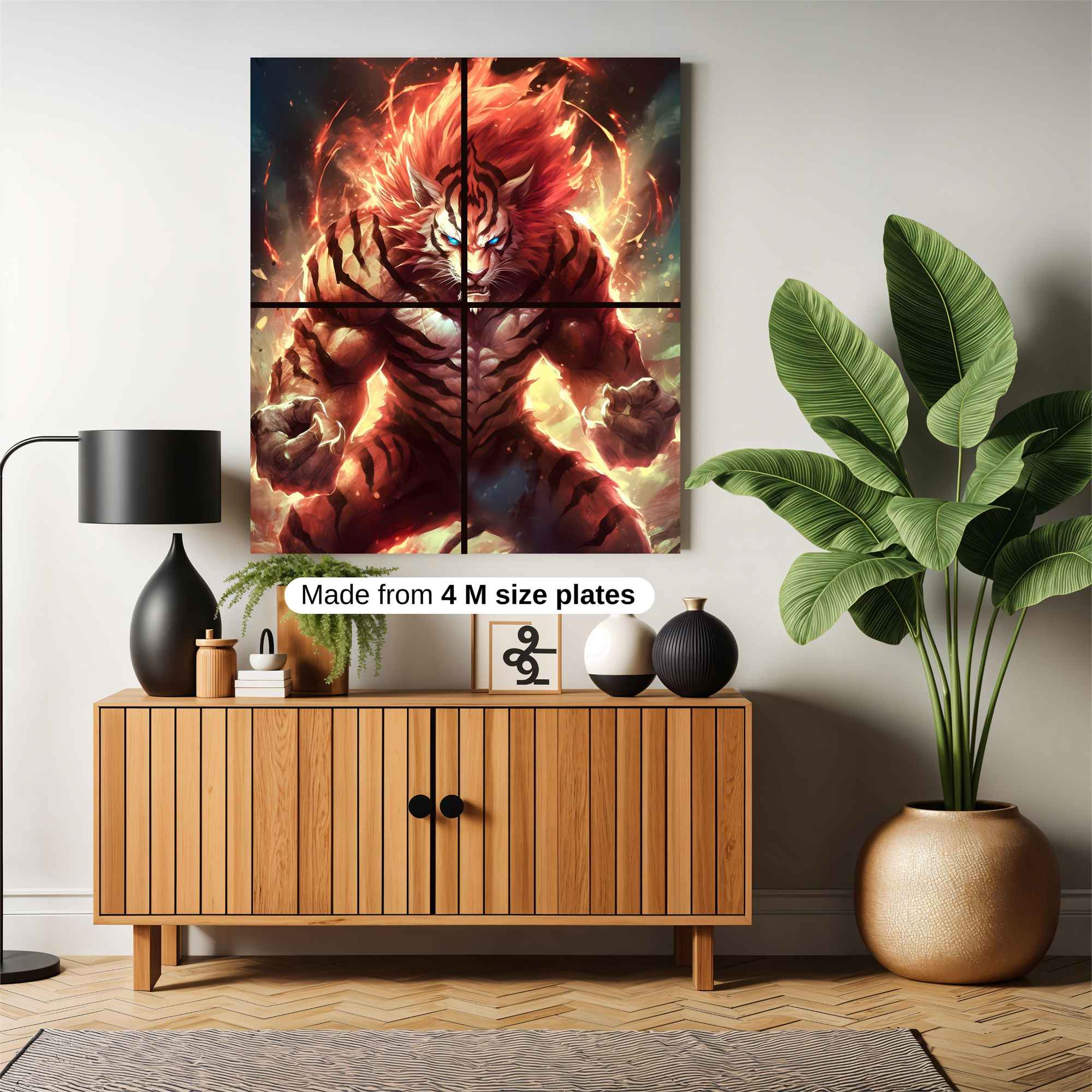 Tiger Inferno Safe Wall Magnetic / M