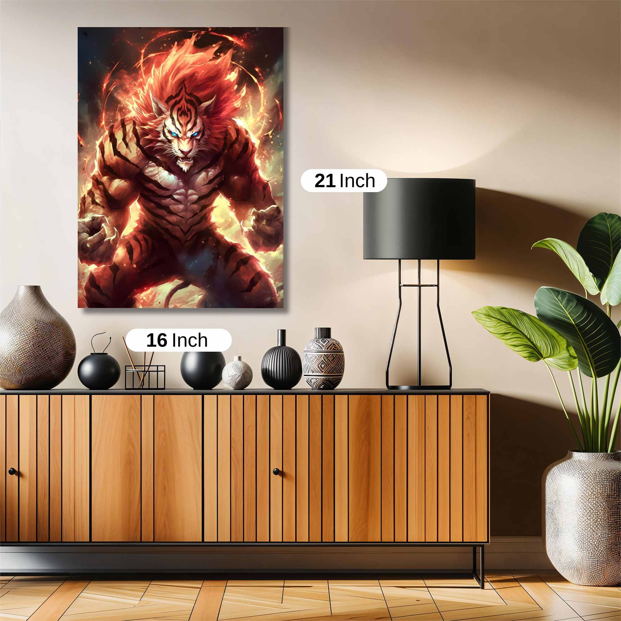 Tiger Inferno Safe Wall Magnetic / M